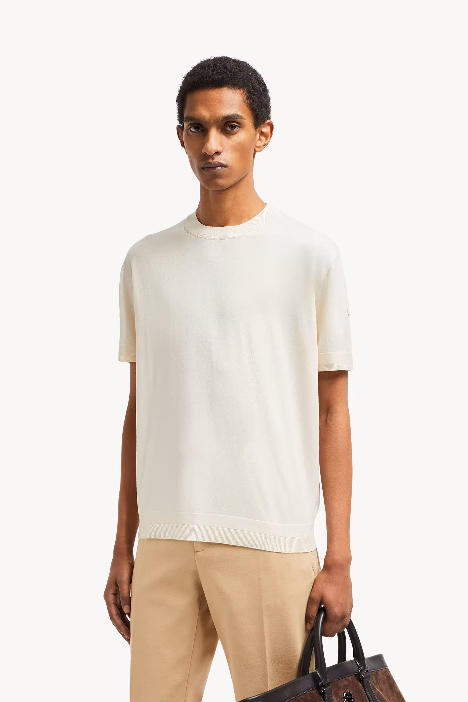 Silk & Cotton Knit T-Shirt