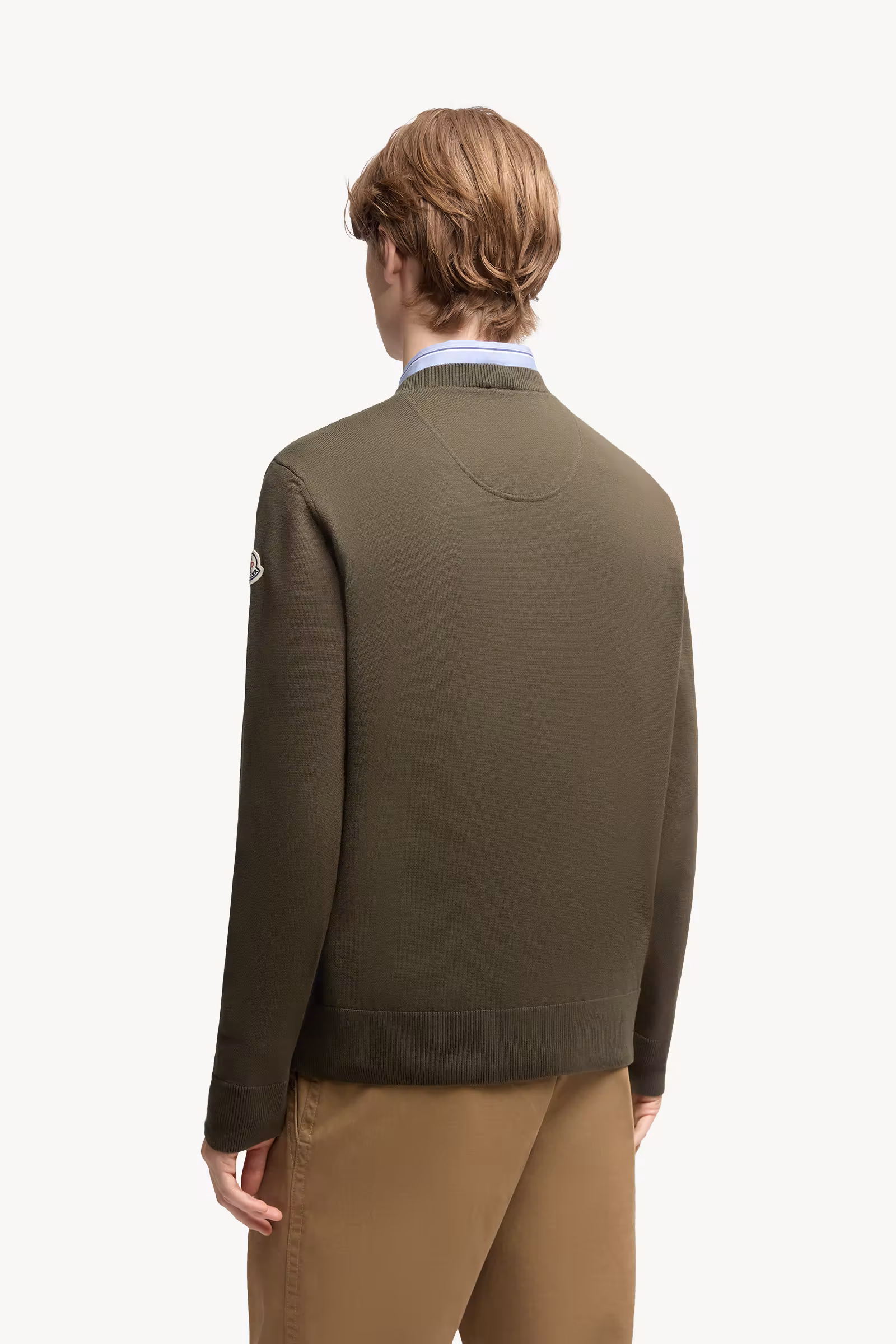 Embroidered Monogram Cotton Sweater