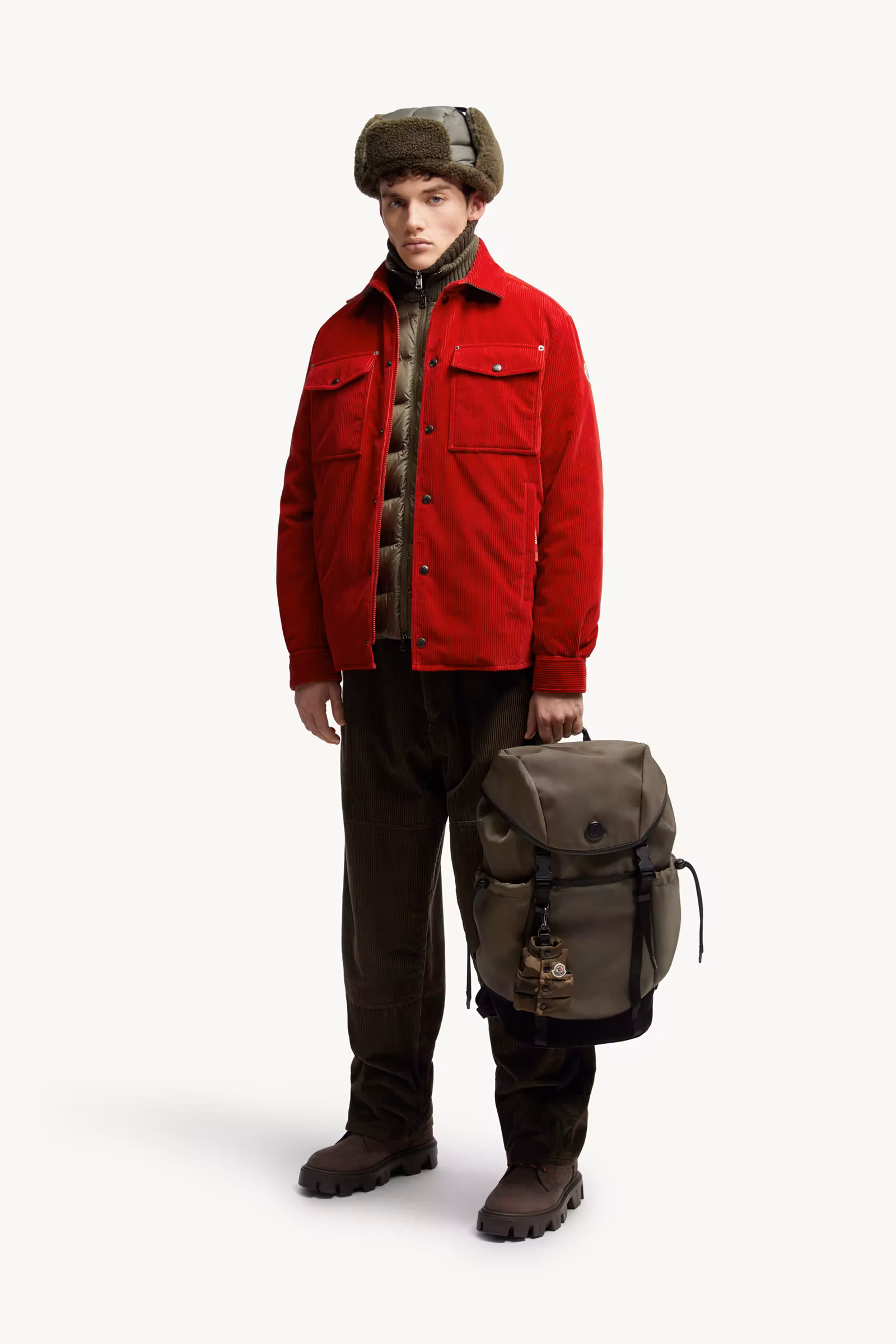 Ambroisie Corduroy Down Shirt Jacket