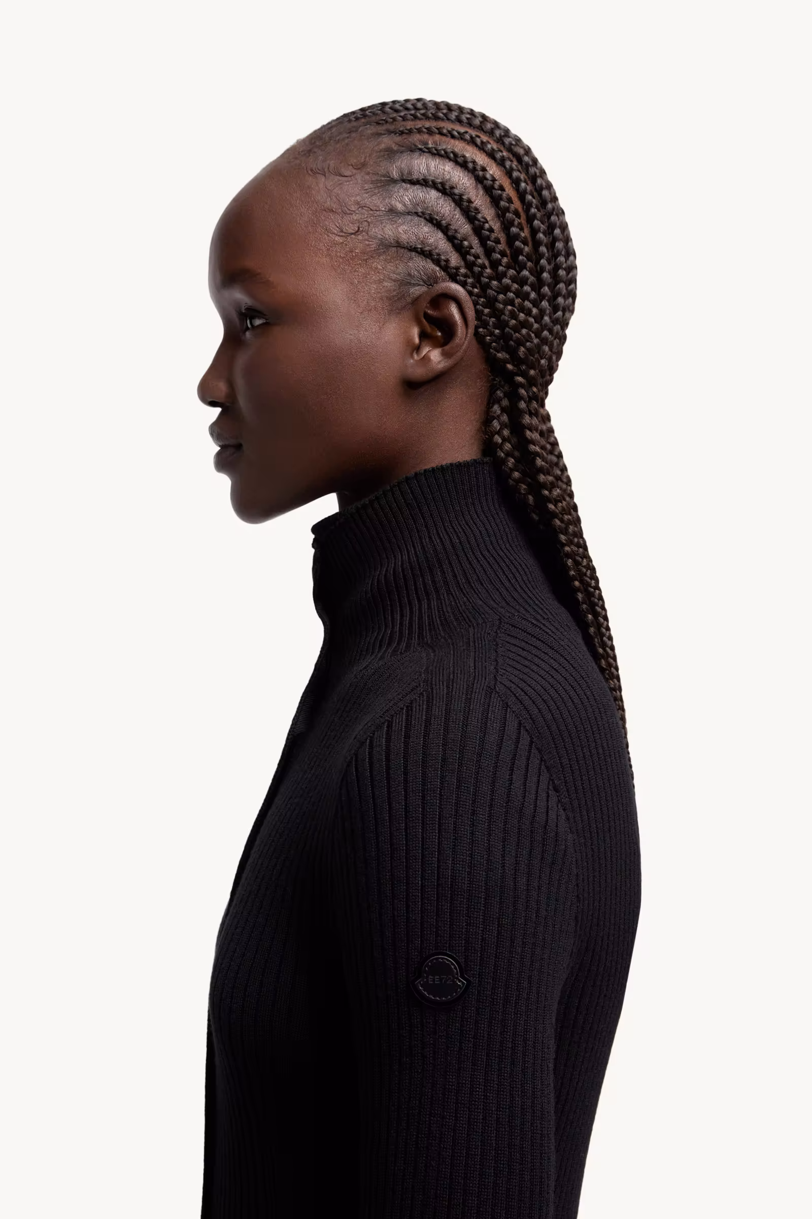 Moncler x EE72 by Edward Enninful Wool Turtleneck Dress