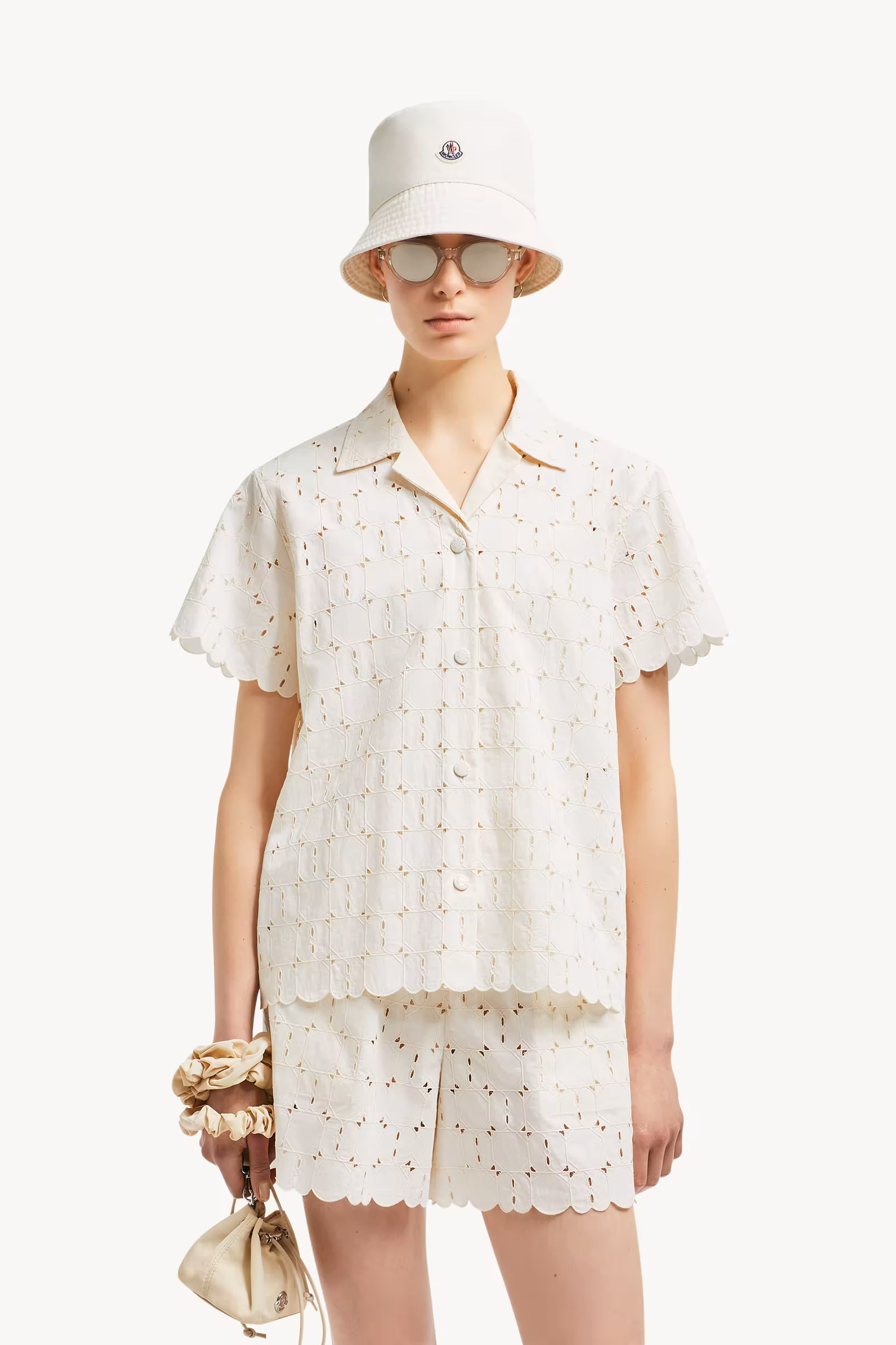 Broderie Anglaise Short Sleeve Shirt