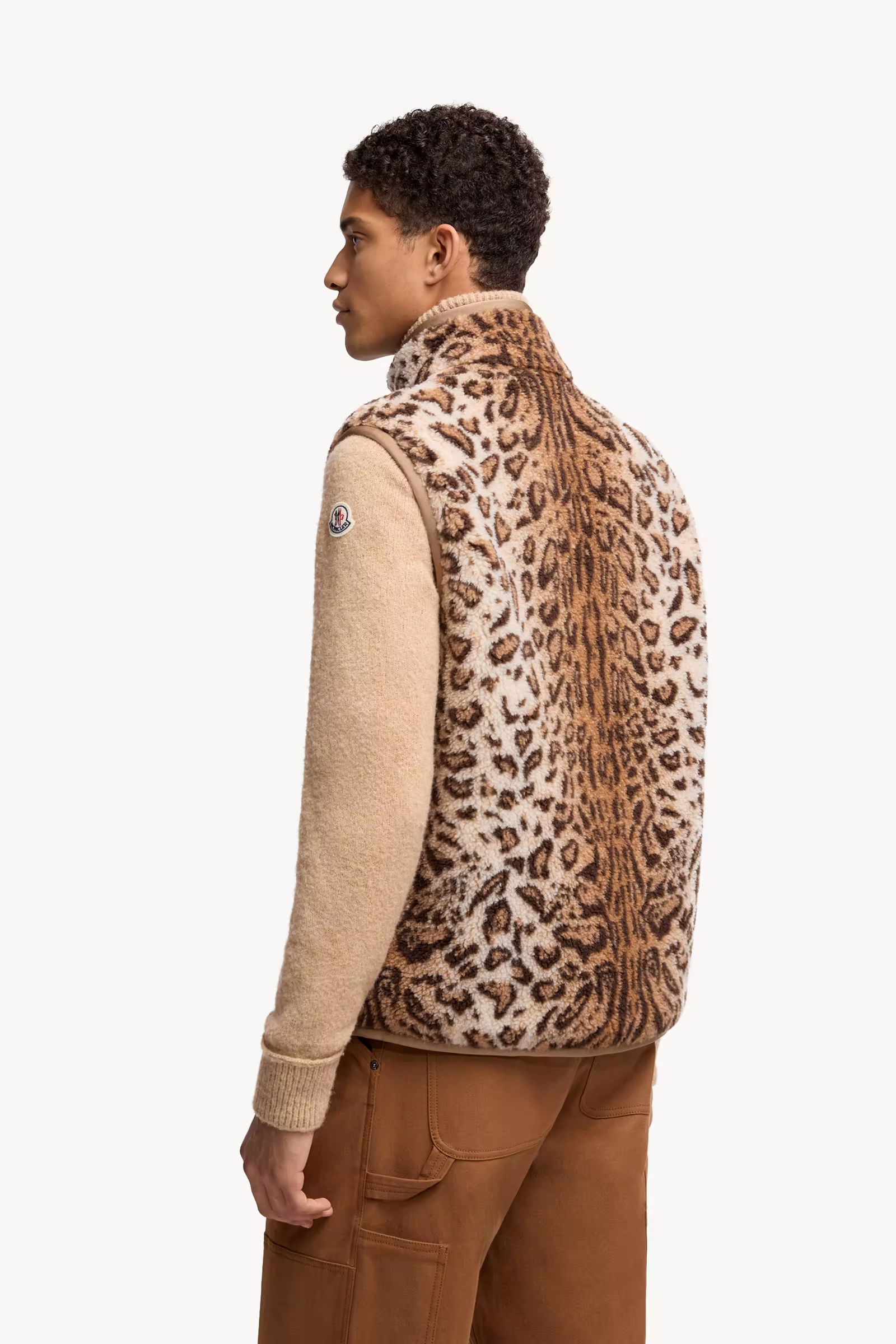 Wool Blend Teddy Zip-Up Vest