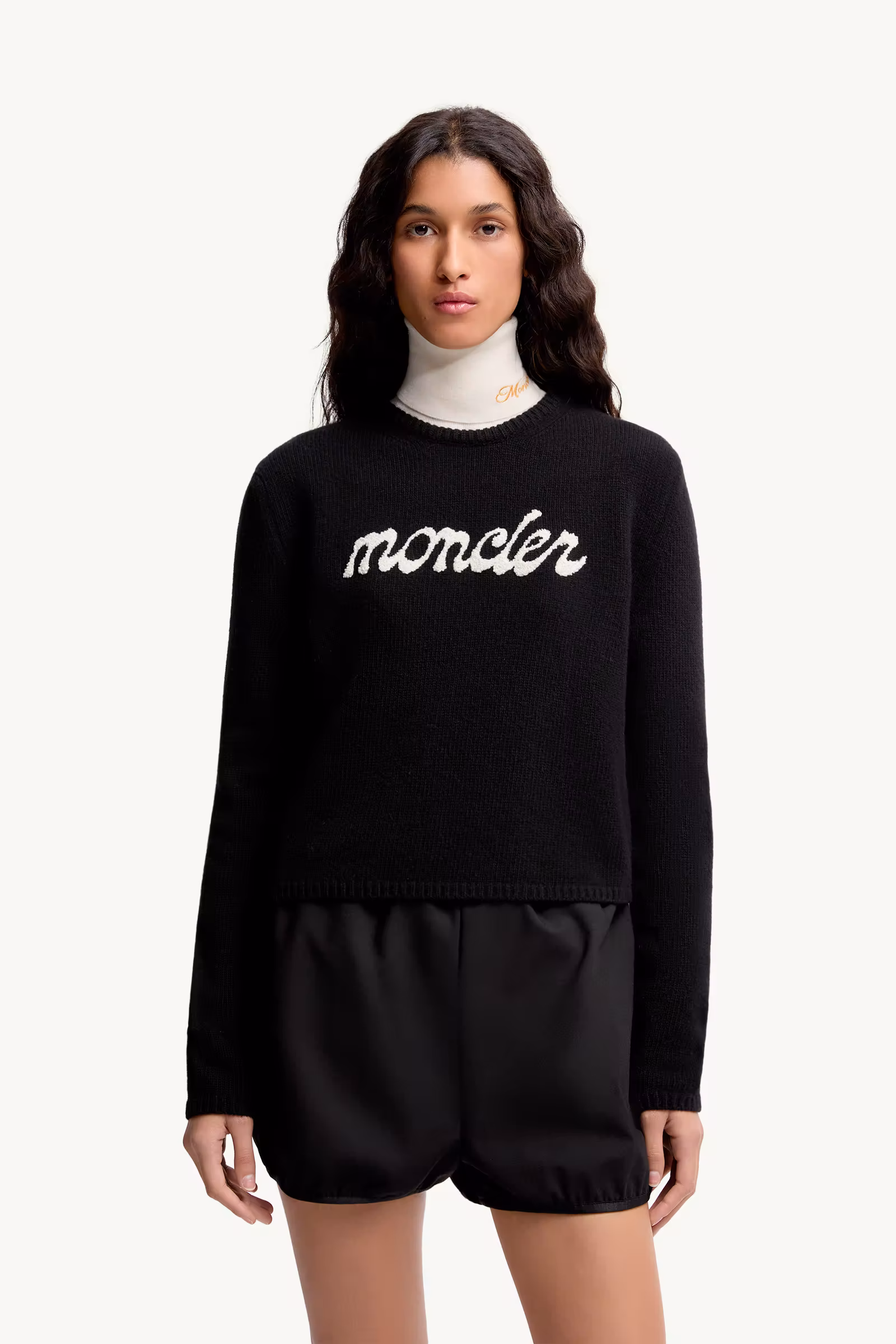 Embroidered Logo Wool & Cashmere Sweater