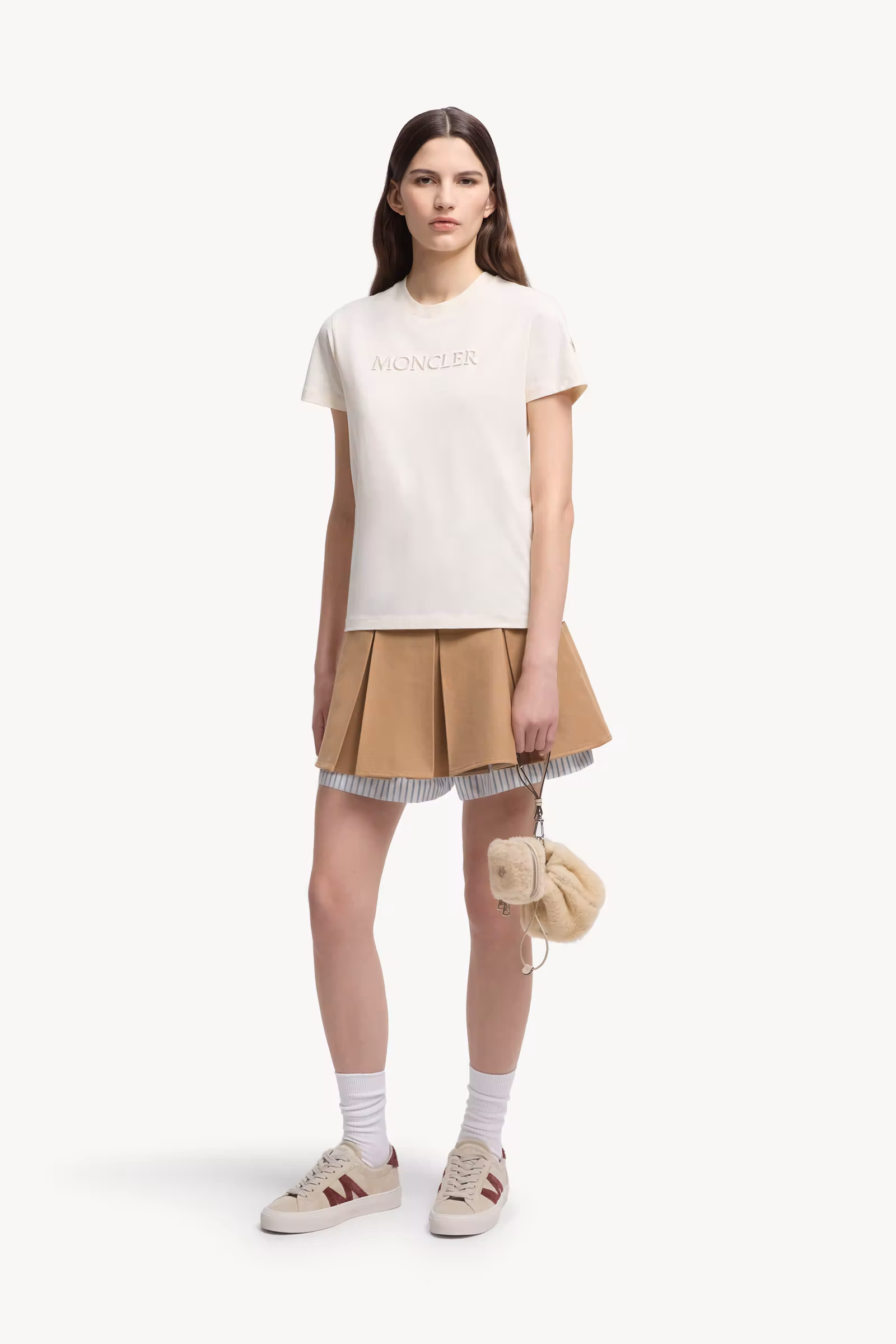 Embroidered Tonal Logo Cotton T-Shirt