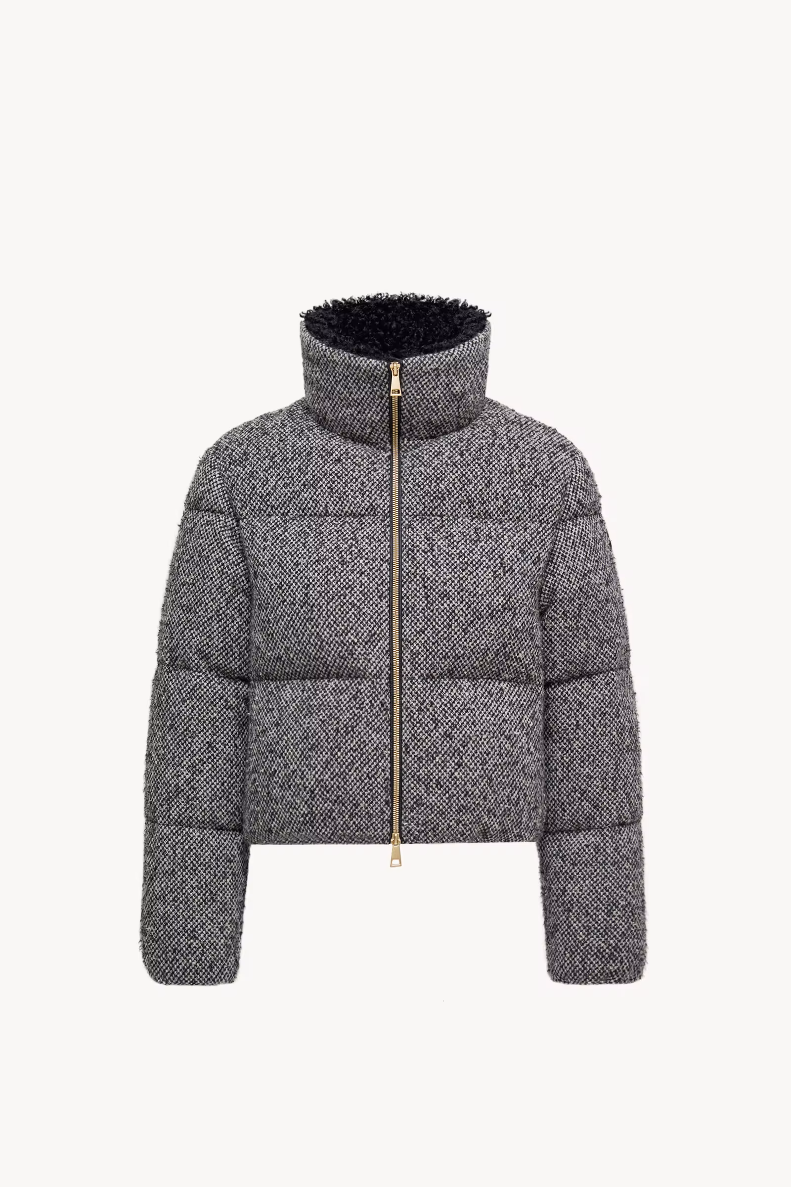 Careil Wool Bouclé Short Down Jacket