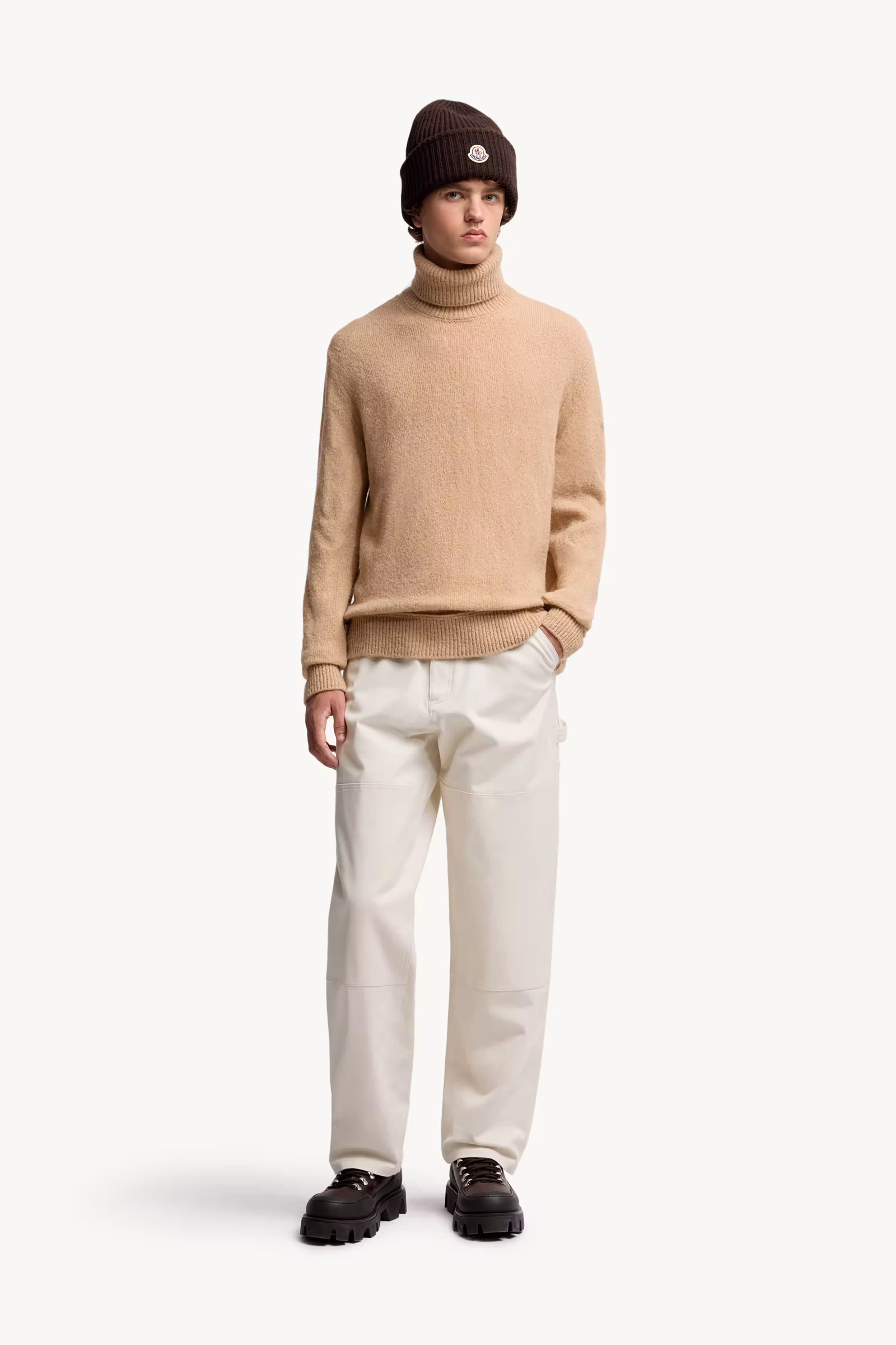 Wool Blend Turtleneck Sweater