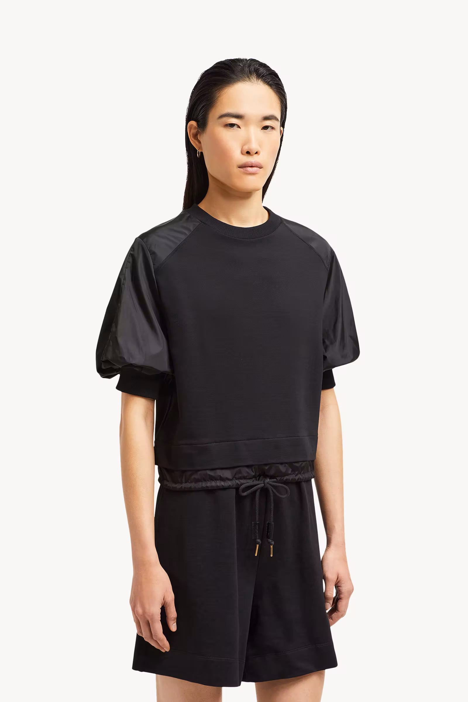 Puff Sleeve Cotton T-Shirt