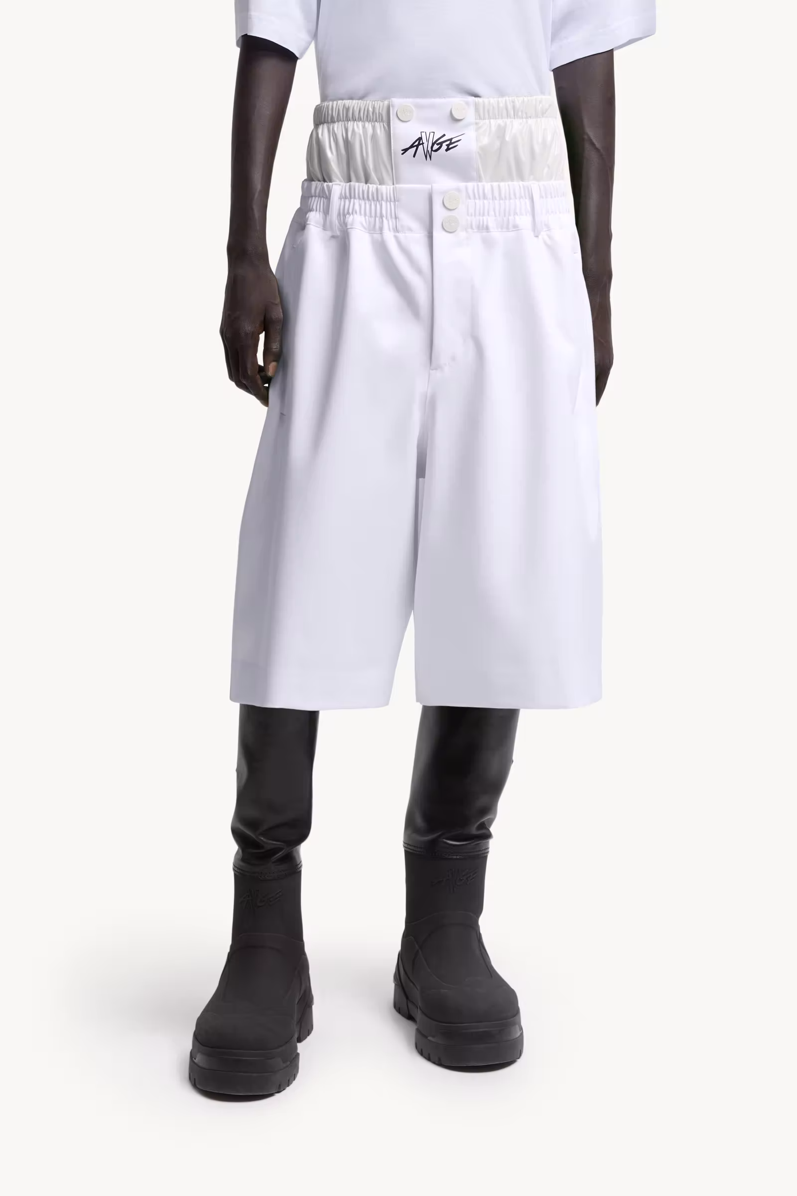 Moncler x A$AP Rocky Logo Print Shorts