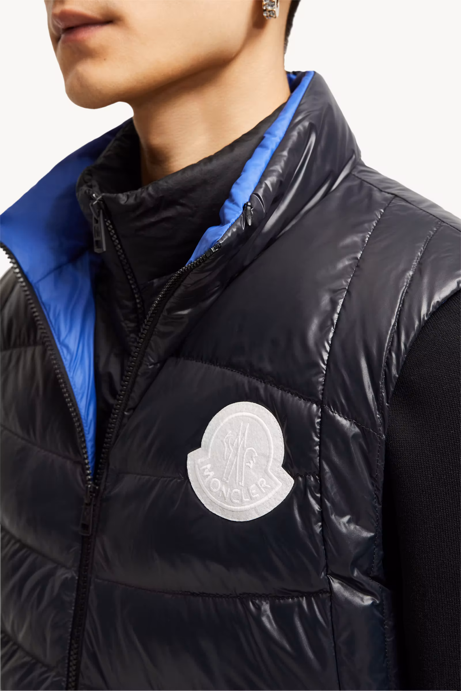 Menelao Hooded Curvy-Quilted Down Vest