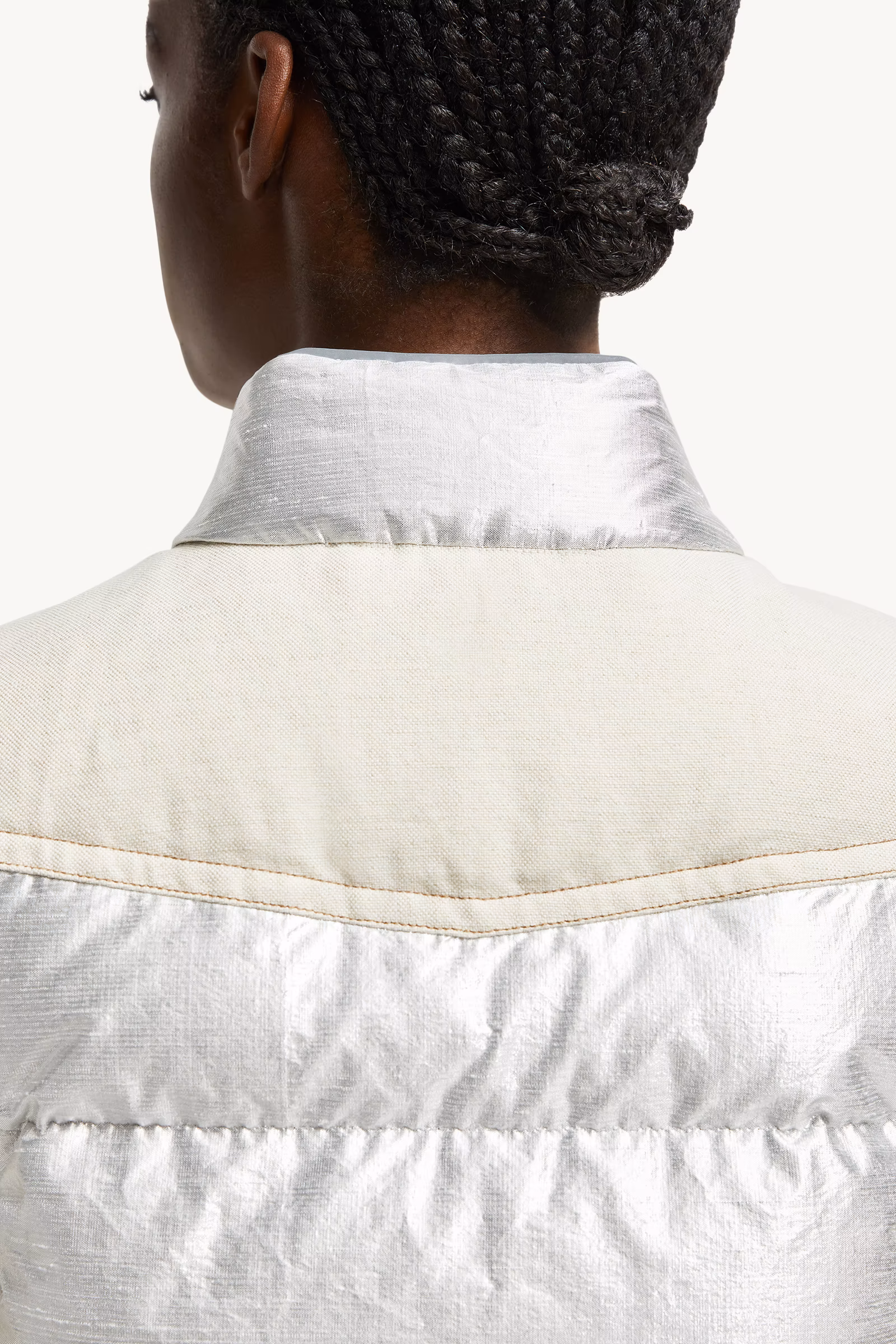 Pinchot Lamé Down Vest