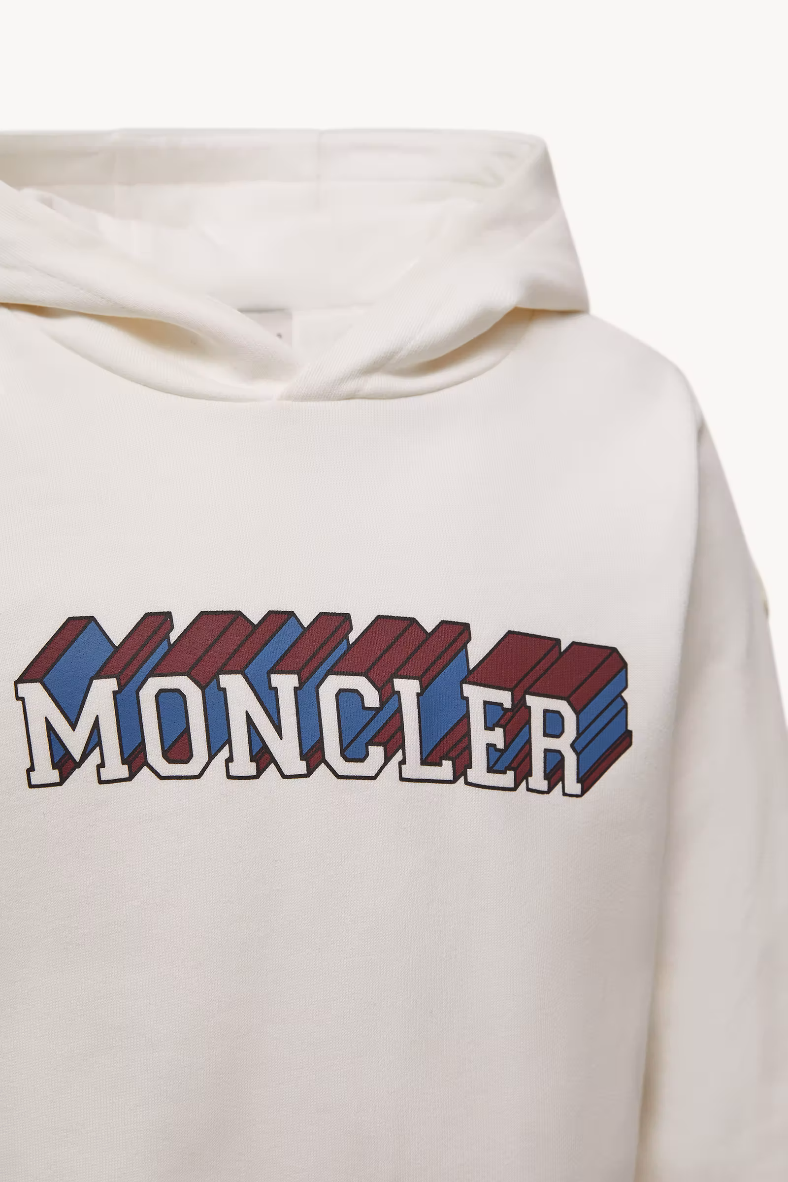 Logo Motif Cotton Hoodie