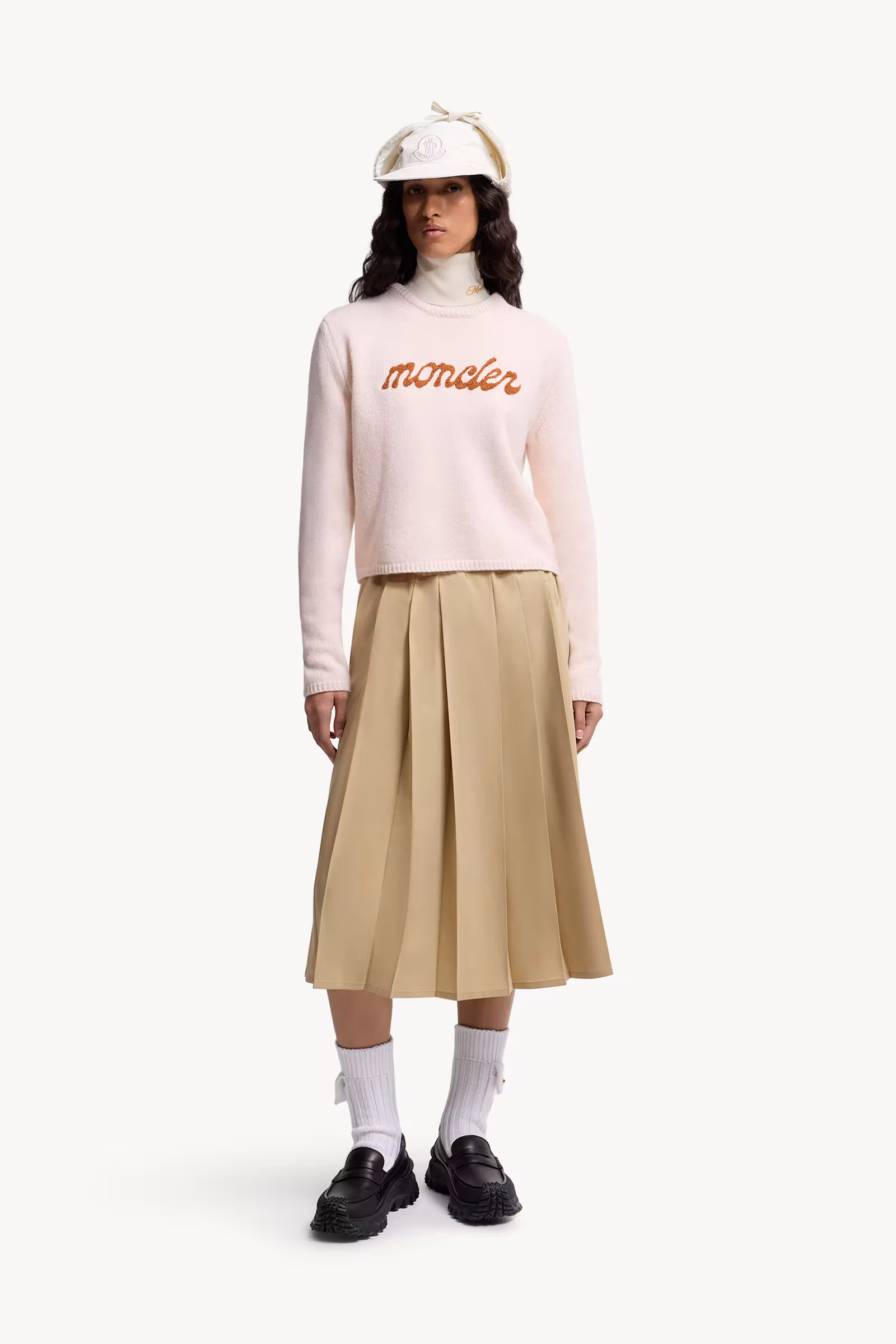 Embroidered Logo Wool & Cashmere Sweater