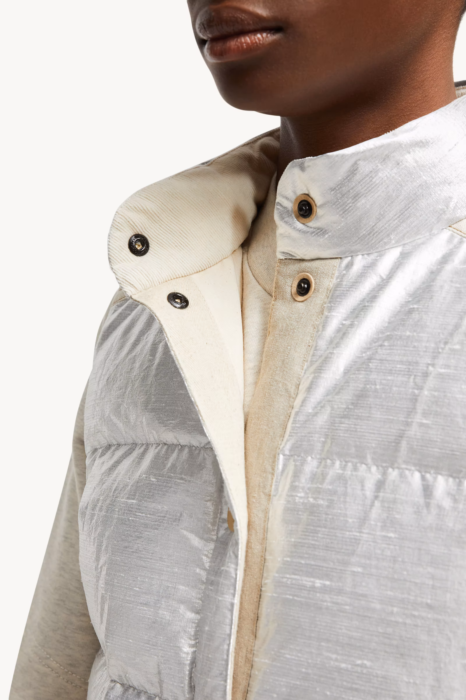 Pinchot Lamé Down Vest