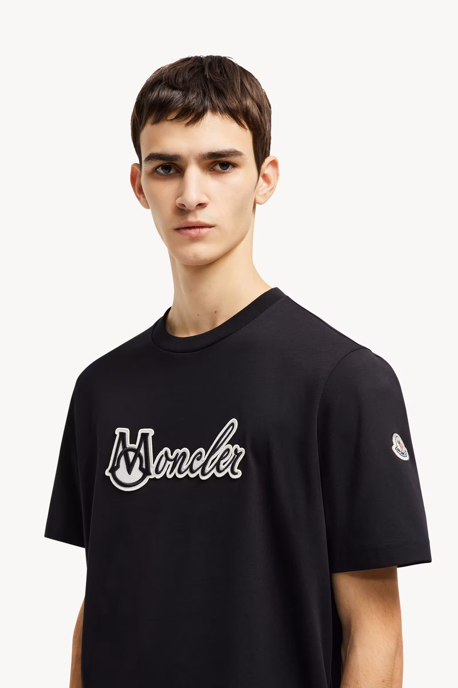 Embroidered Varsity Logo Cotton T-shirt