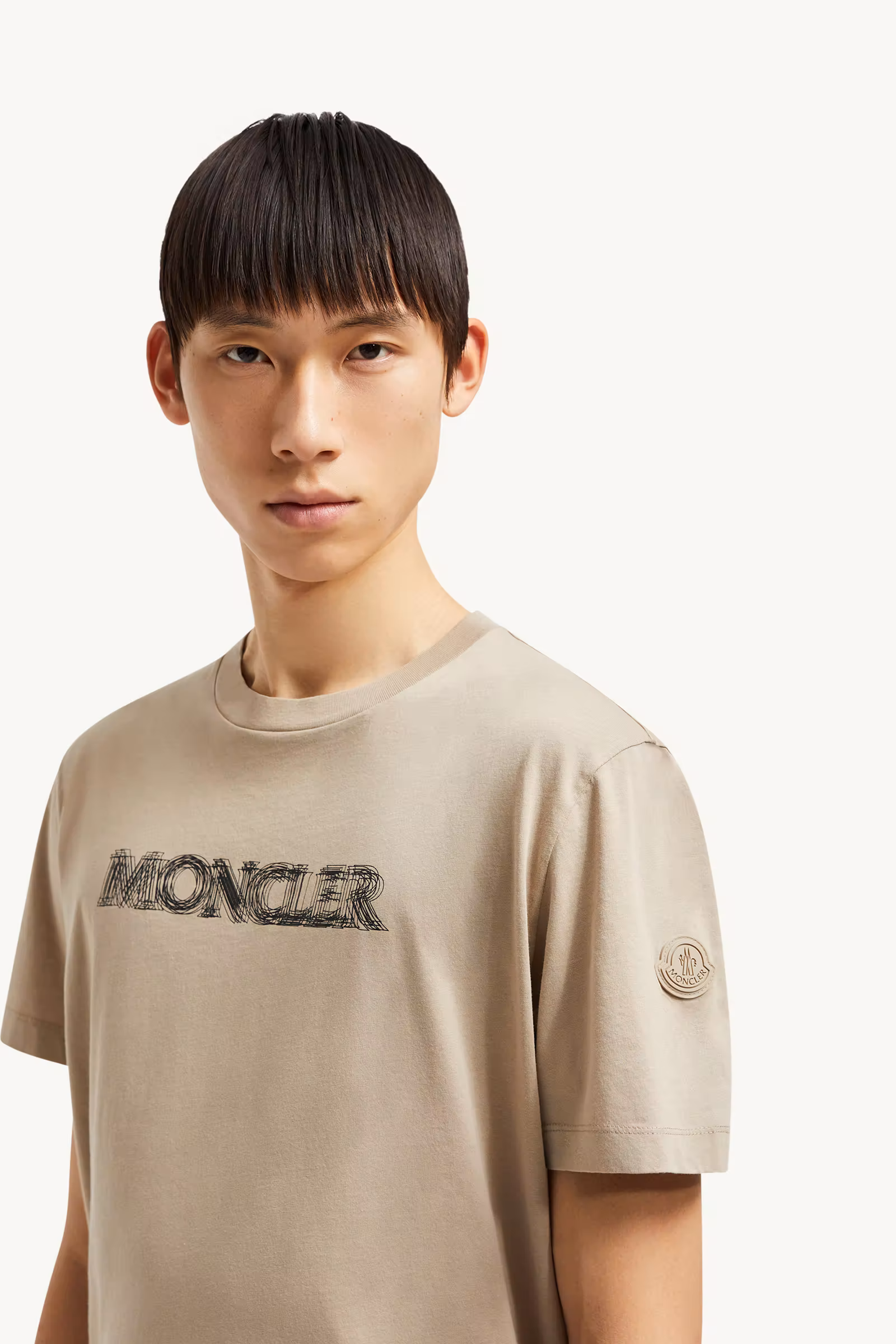 Blurred Logo Cotton T-Shirt