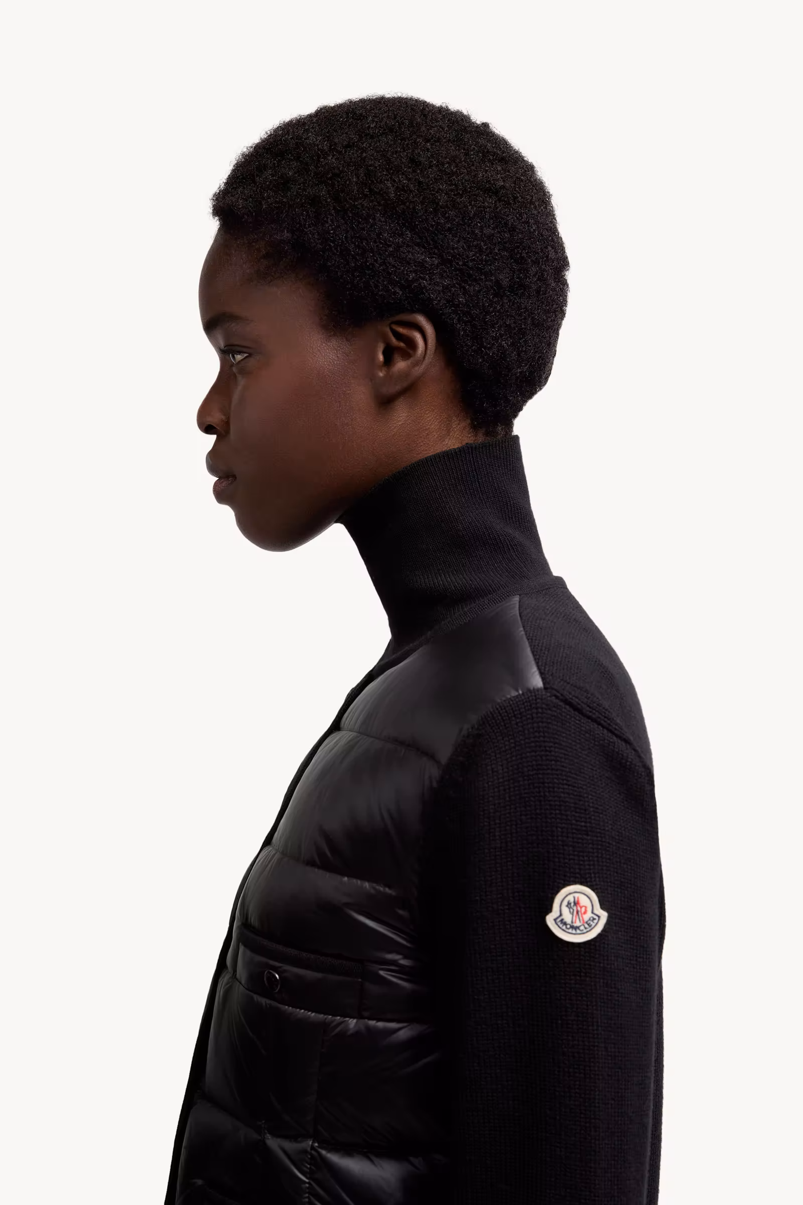 Padded Wool Cardigan