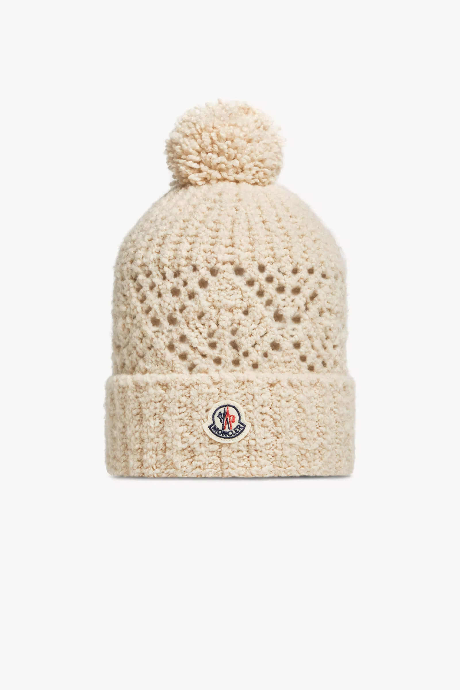 Wool Blend Beanie with Pom Pom