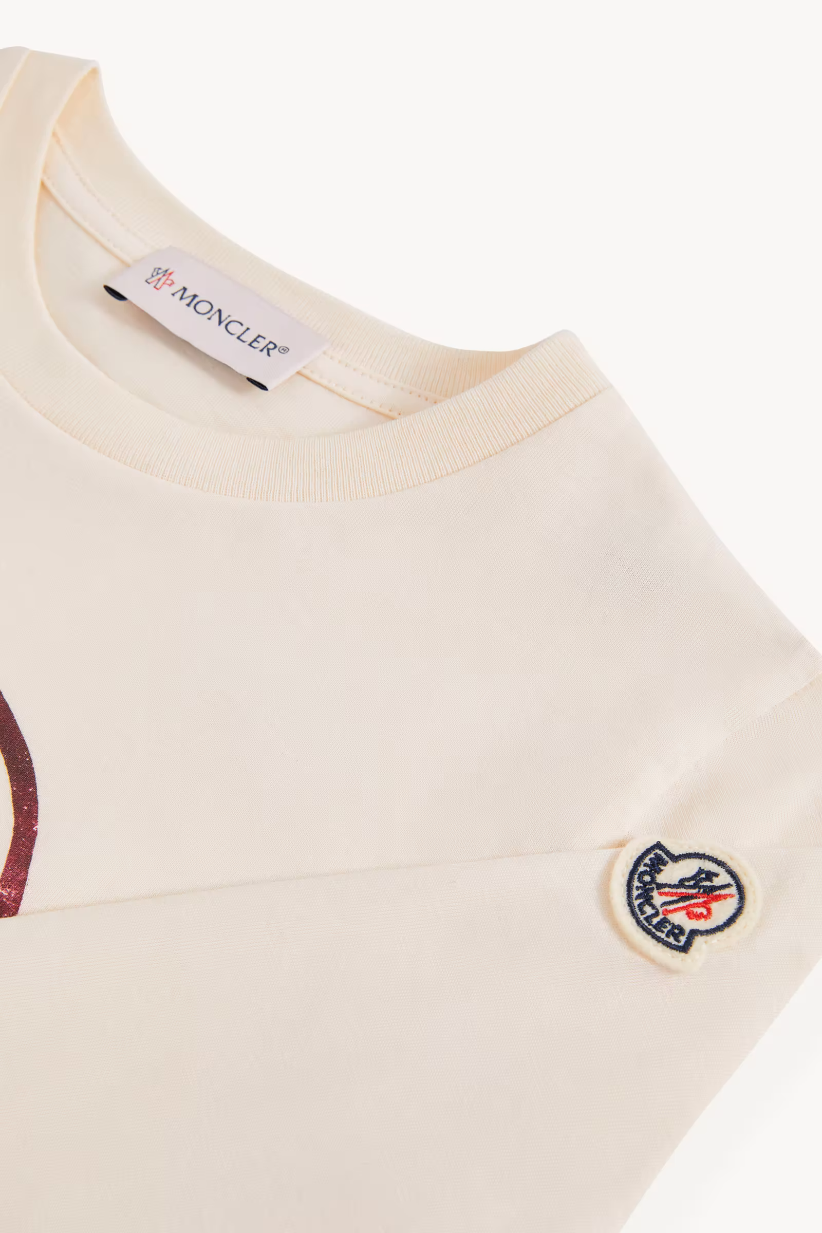 Teddy Bear Logo Long Sleeve Cotton T-Shirt