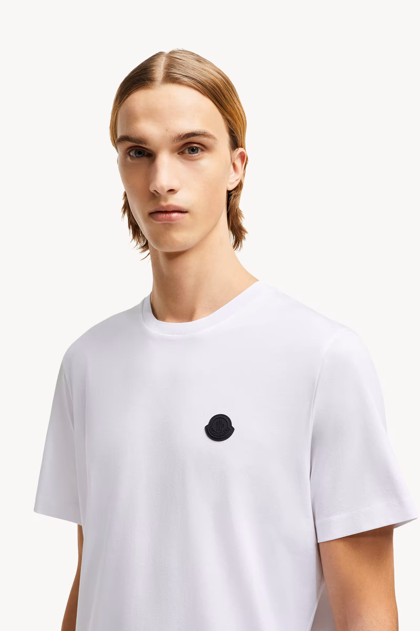 Vertical Back Logo Cotton T-Shirt