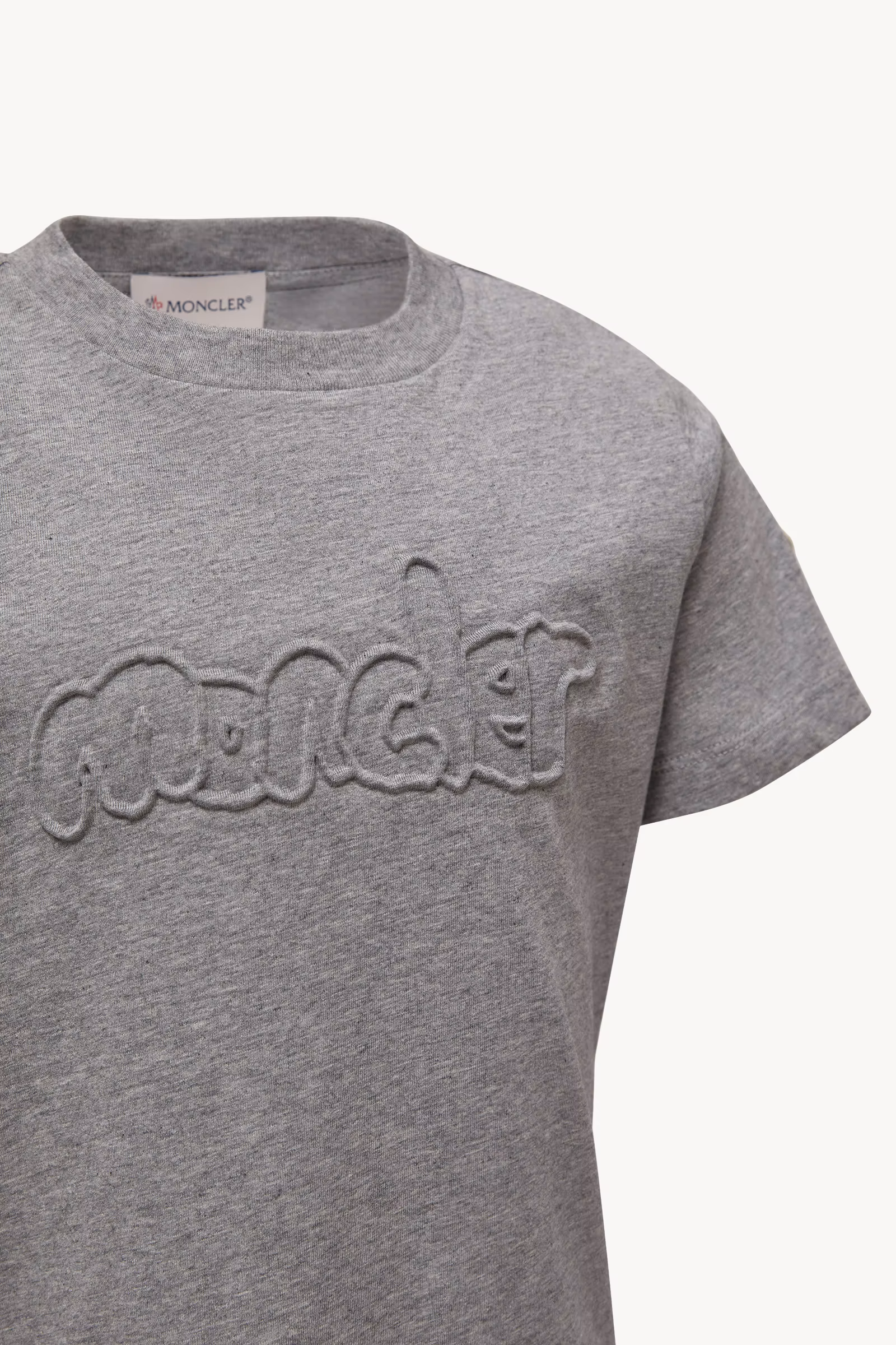 Textured Logo Cotton T-Shirt