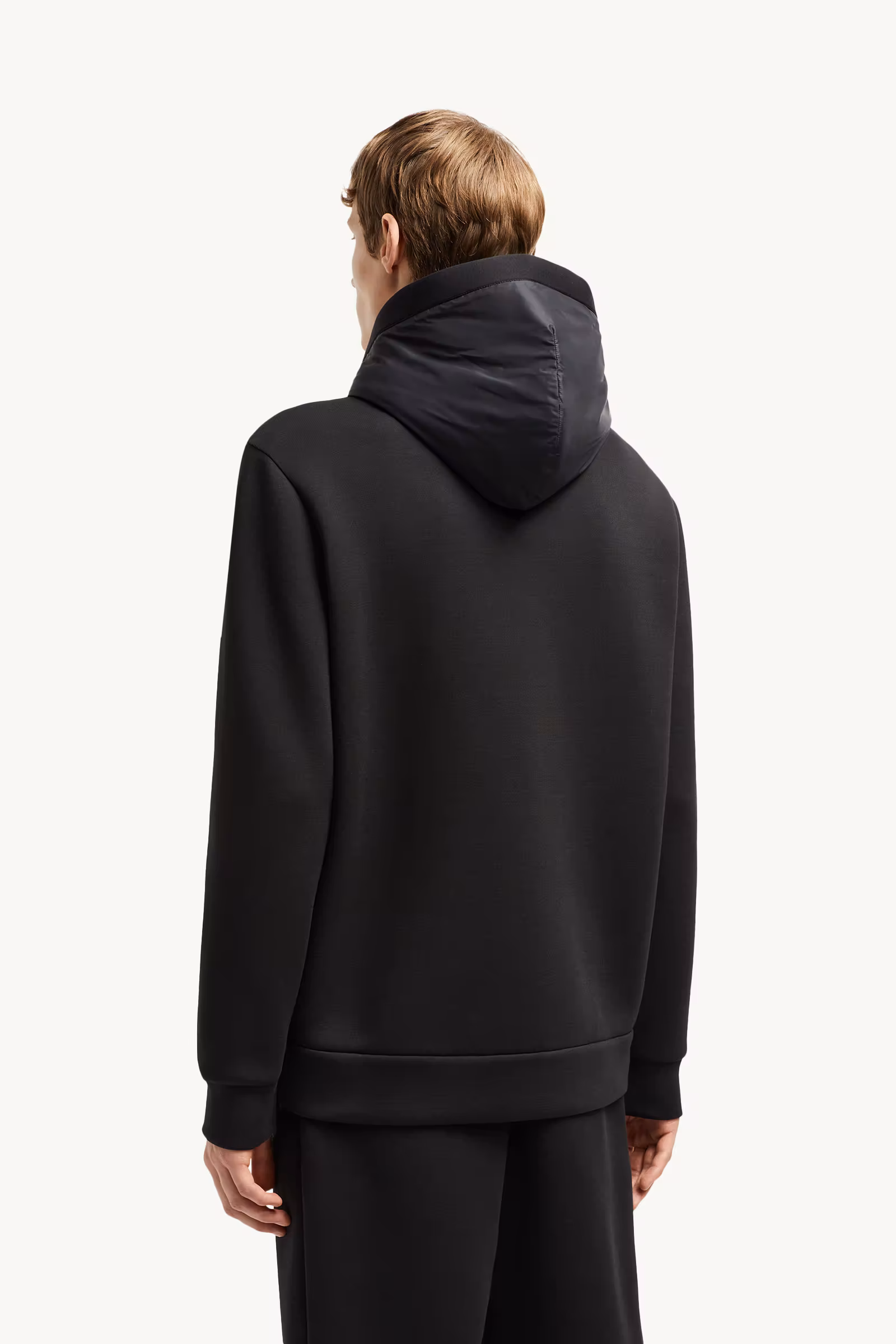 Cotton & Neoprene Zip-Up Hoodie