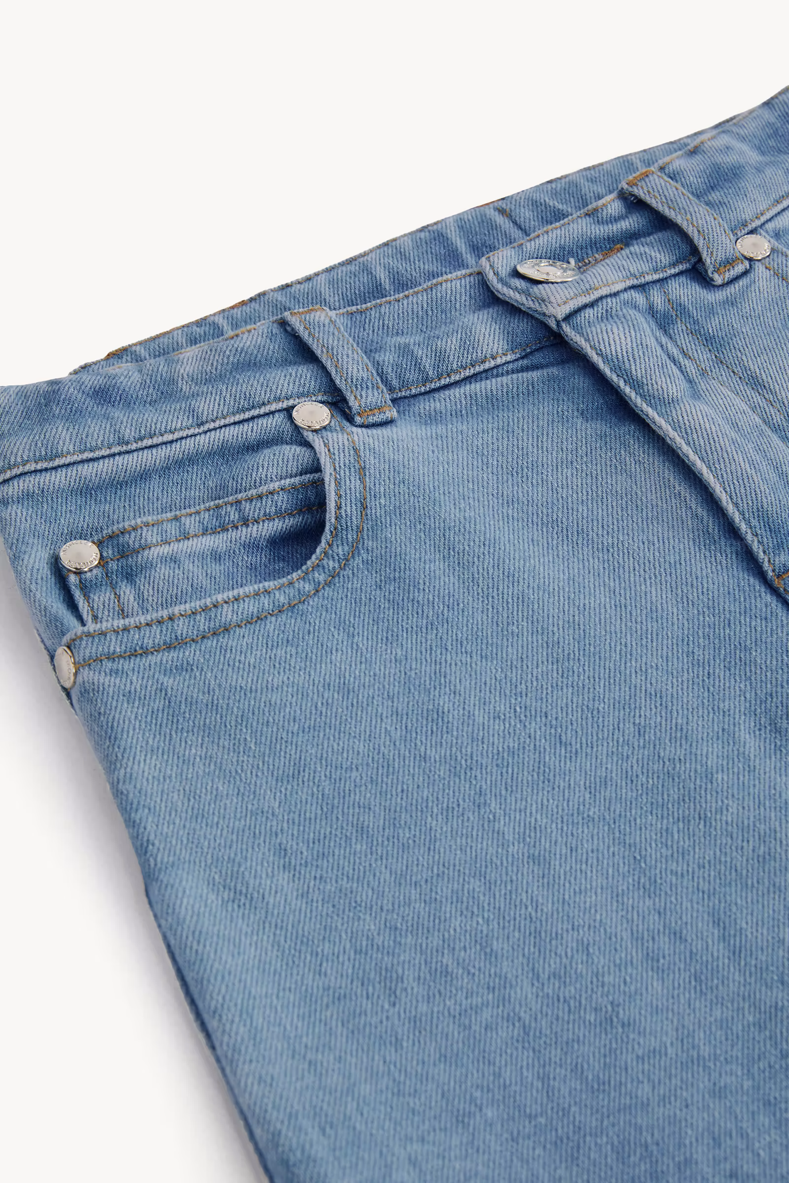 Bleached Denim Jeans