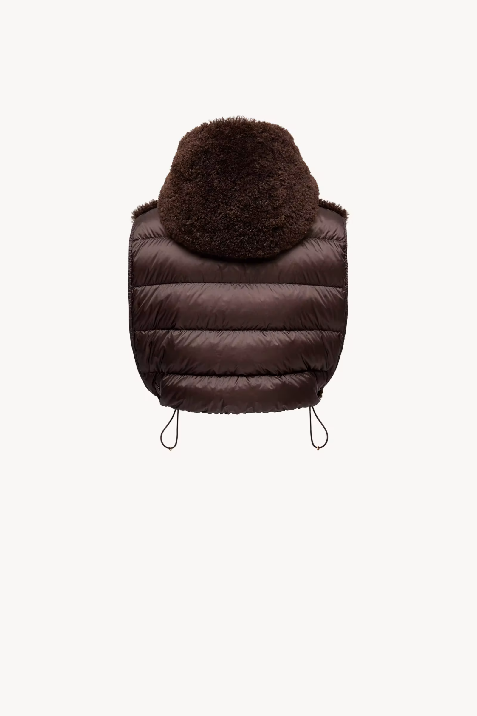 Hooded Down-Filled Teddy Bib