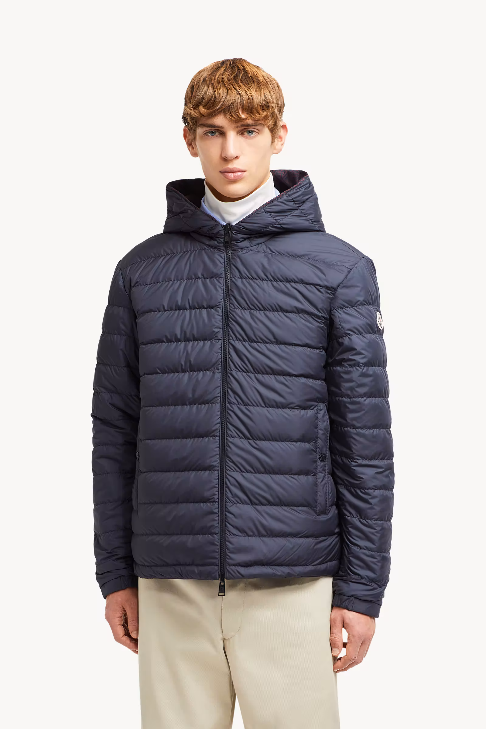 Monogram Guery Reversible Hooded Short Down Jacket