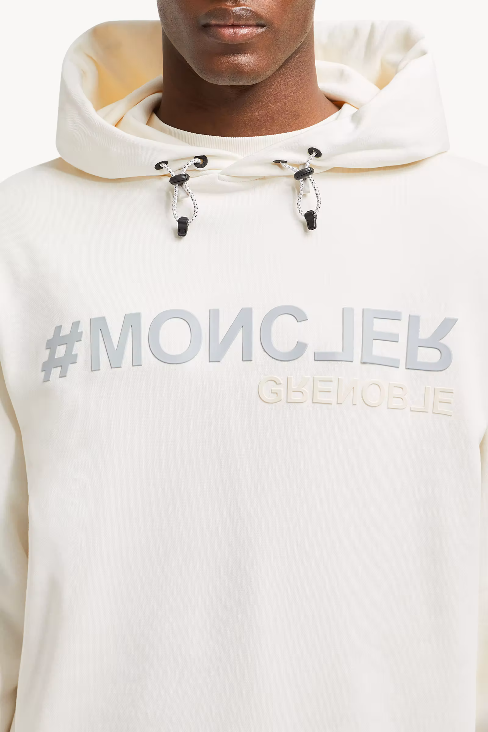 Mirrored Logo Cotton Hoodie