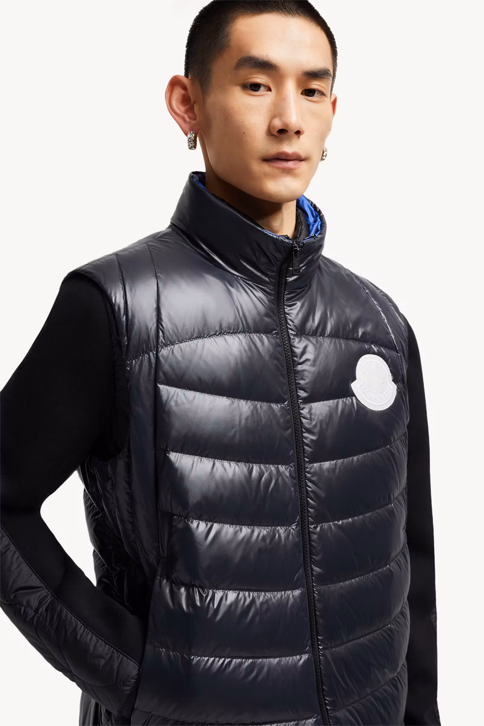 Menelao Hooded Curvy-Quilted Down Vest