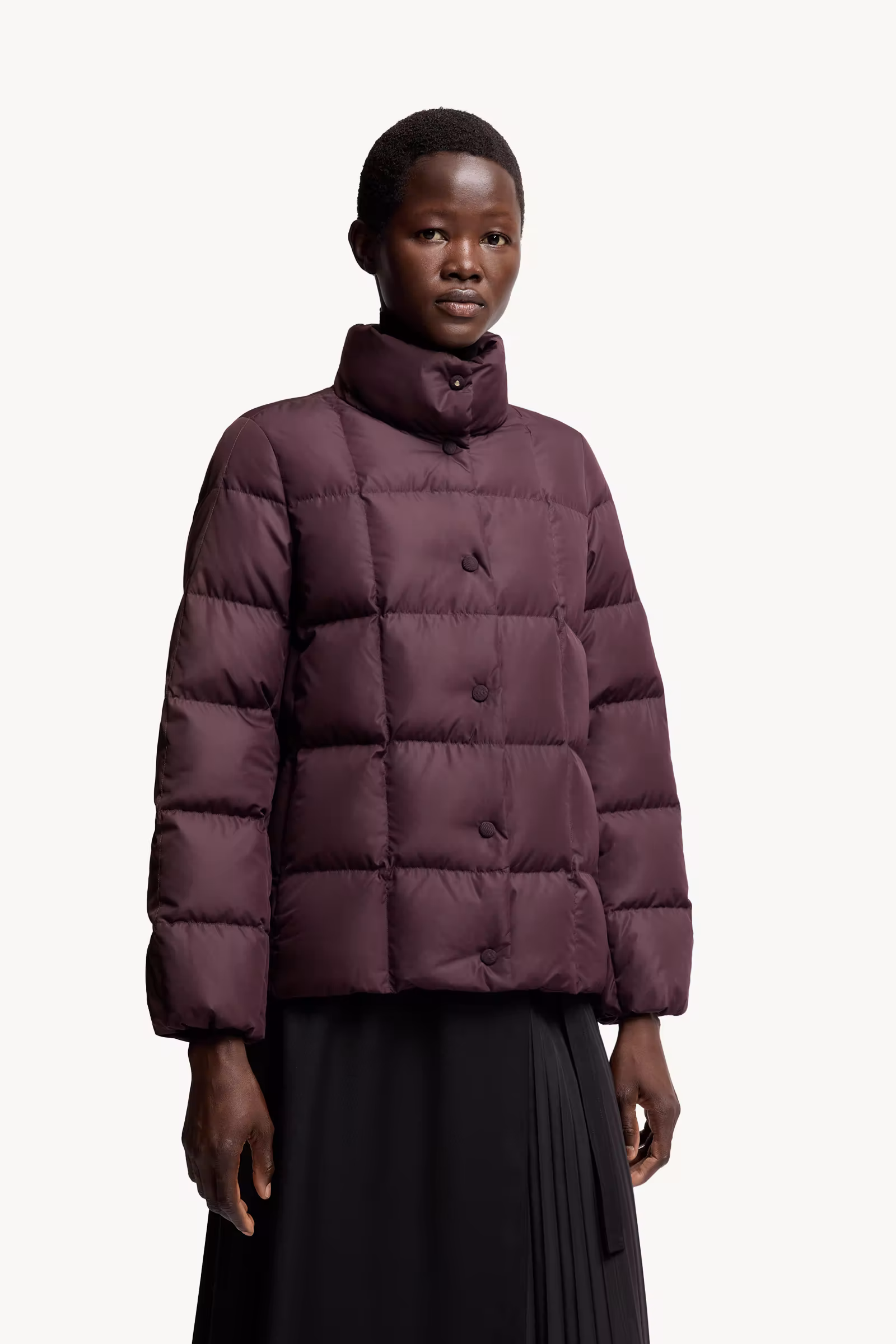 Cochevinne Square-Quilted Short Down Jacket