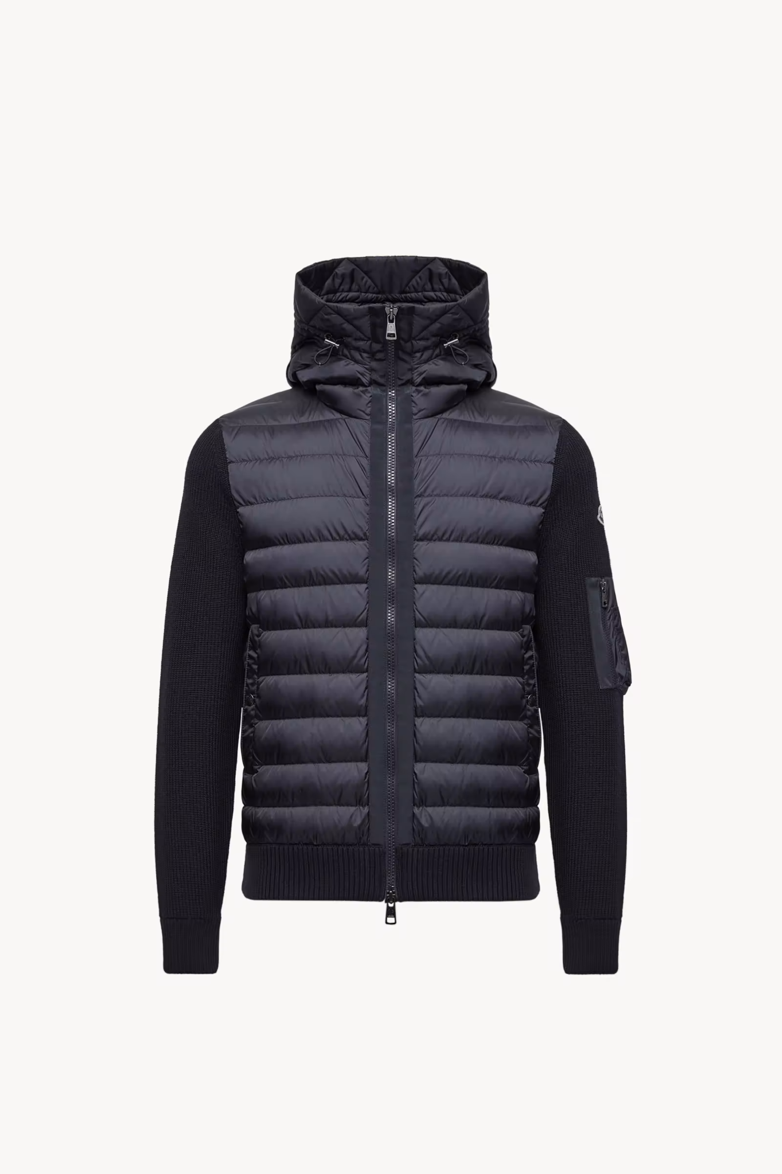 Padded Zip-Up Cardigan