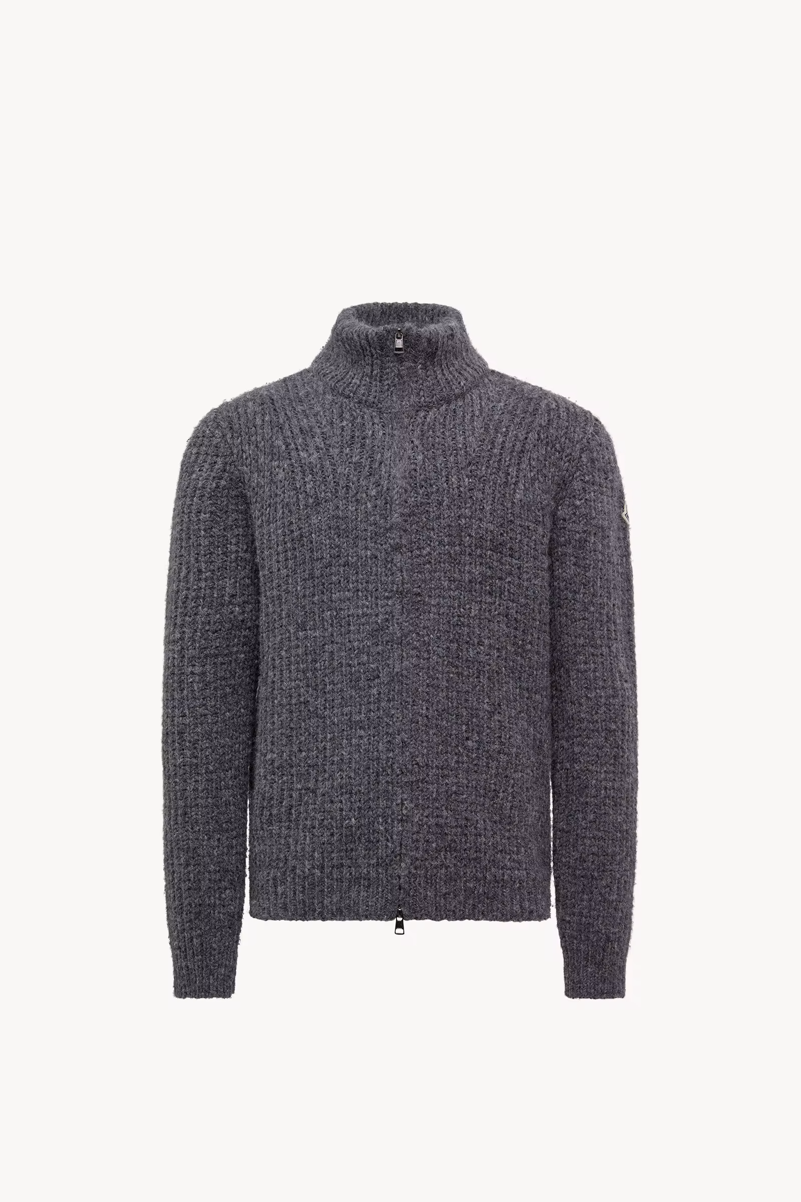 Alpaca & Wool Zip-Up Cardigan