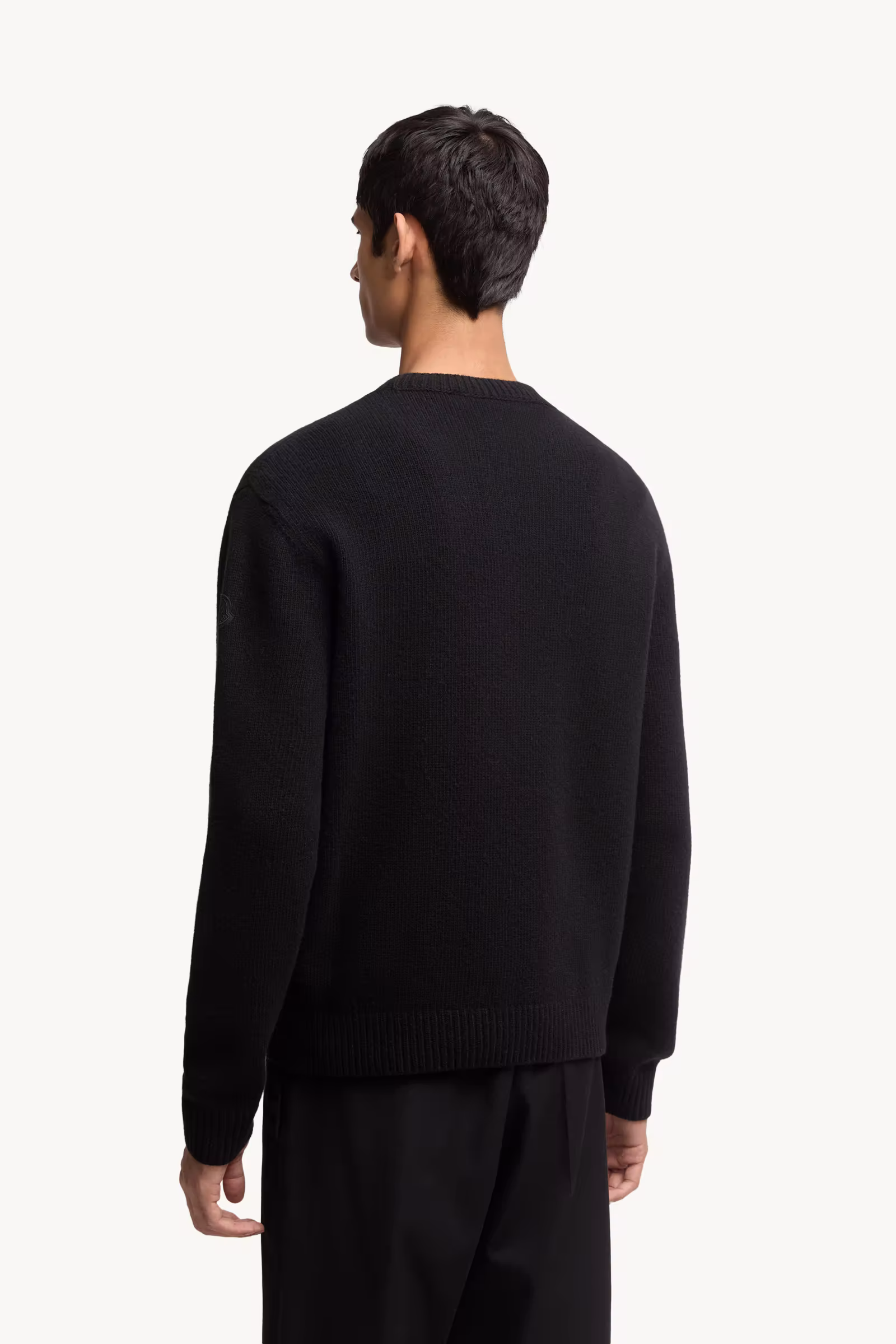 Embroidered Logo Wool Sweater