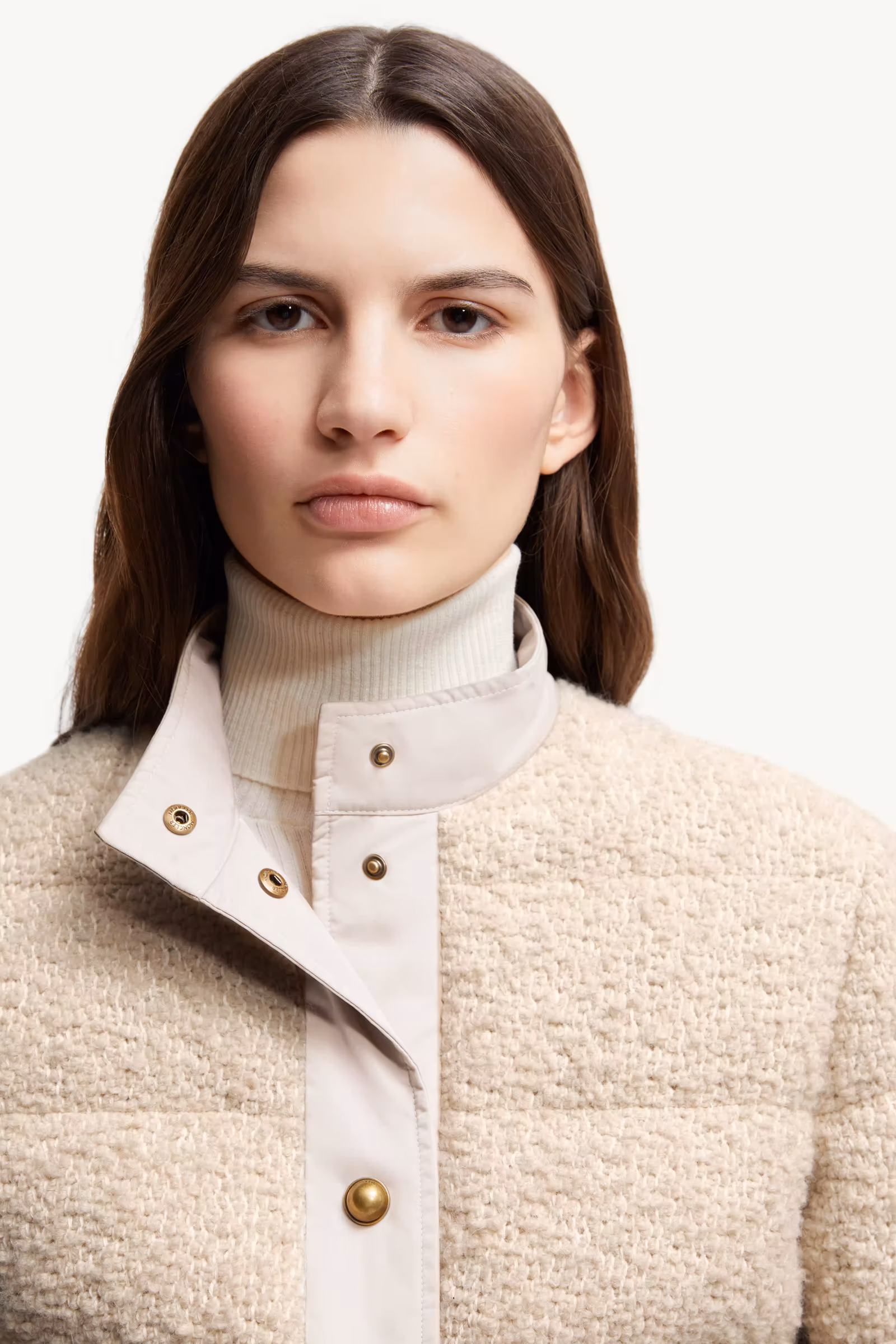 Blandy Wool Blend Bouclé Short Down Jacket