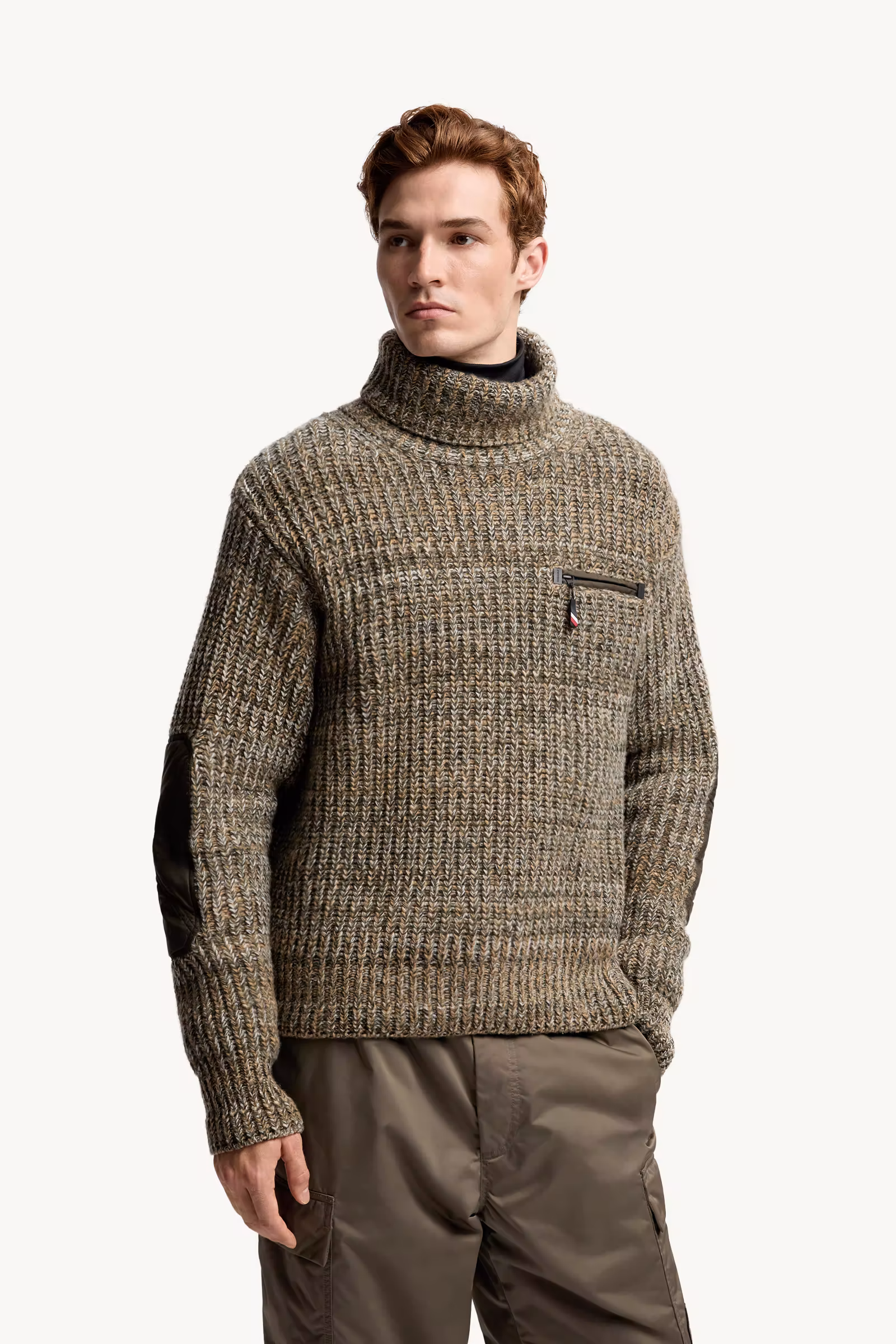 Wool Turtleneck Sweater with Pocket