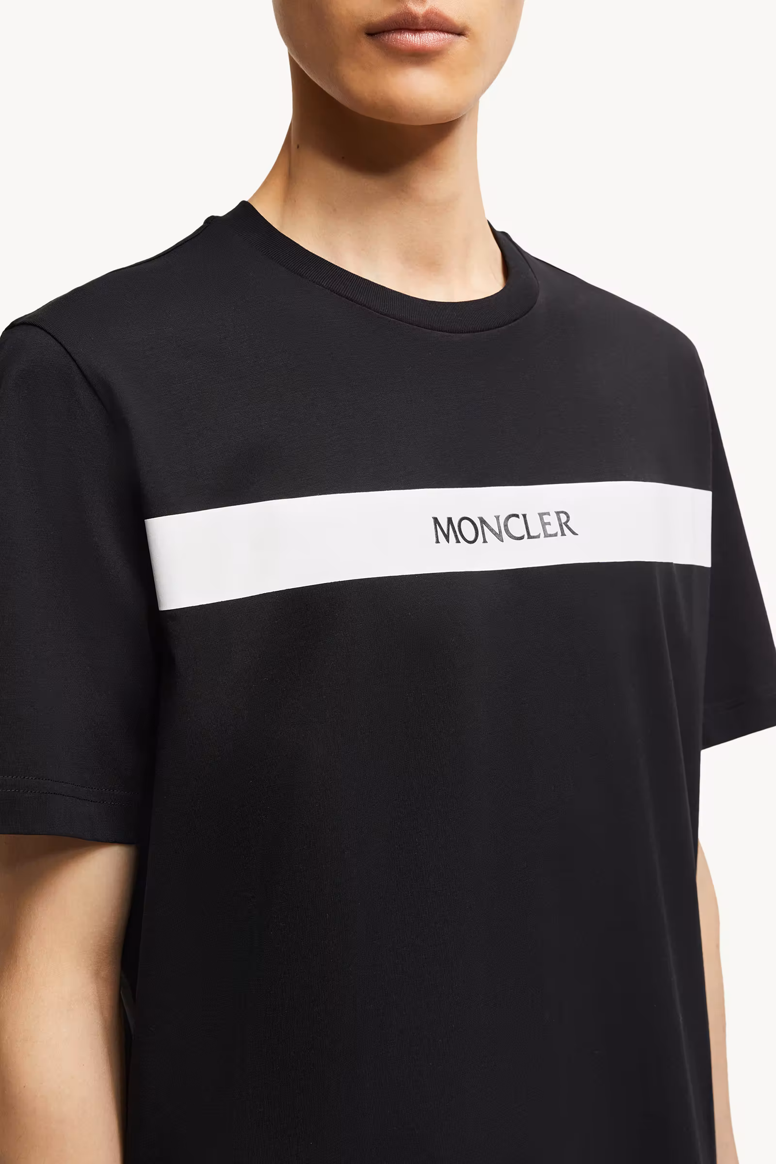 Rubberized Logo Cotton T-Shirt