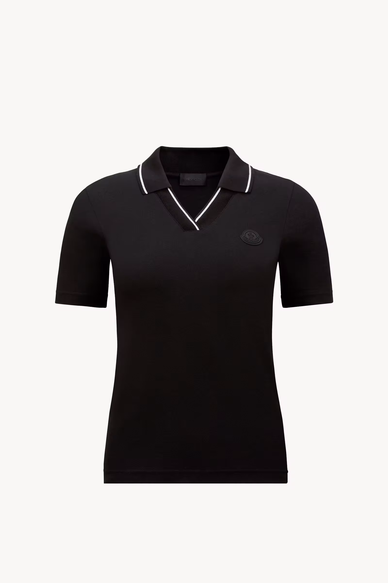 Logo Patch Cotton Piquet Polo Shirt