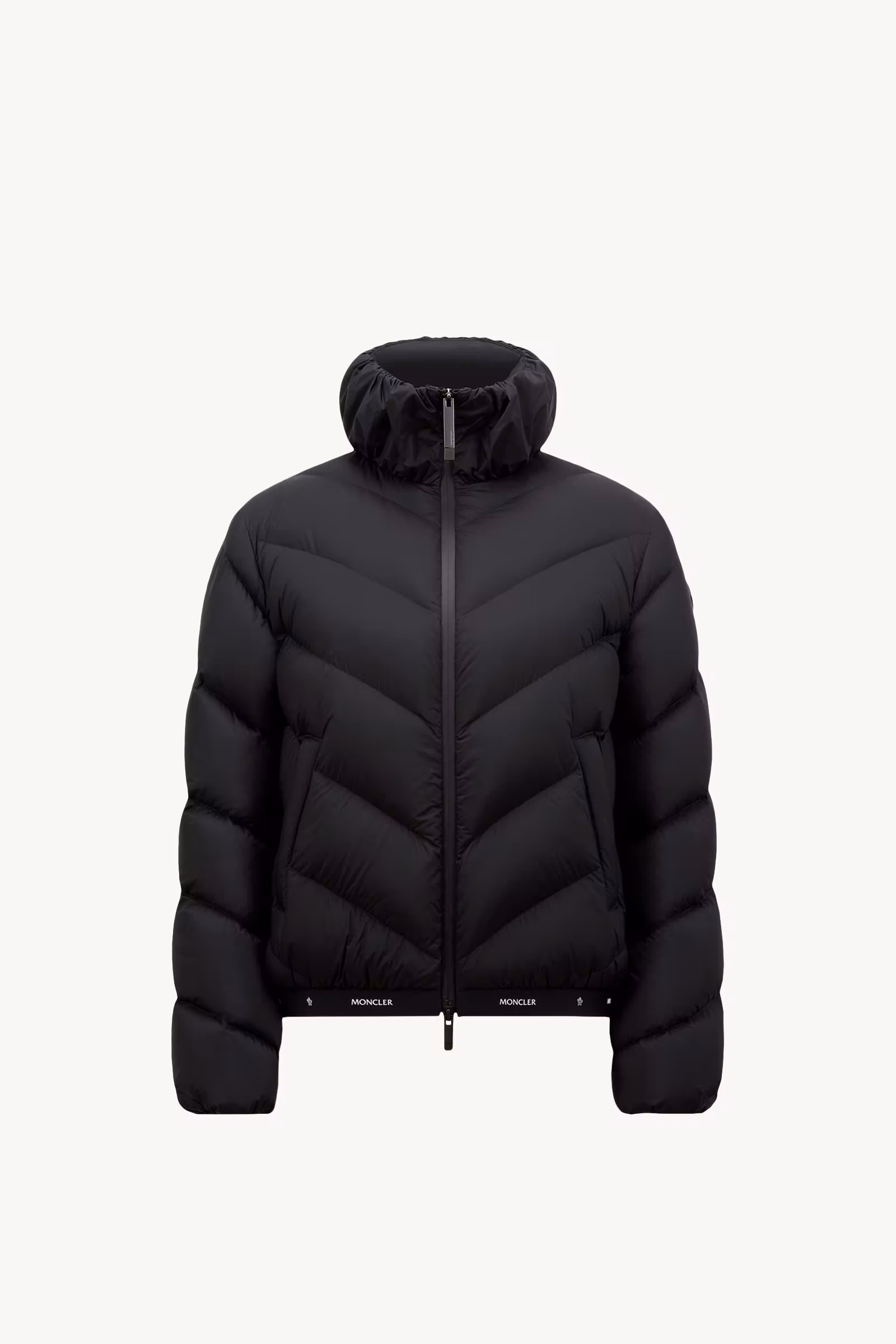 Grignan Diagonal-Quilted Short Down Jacket