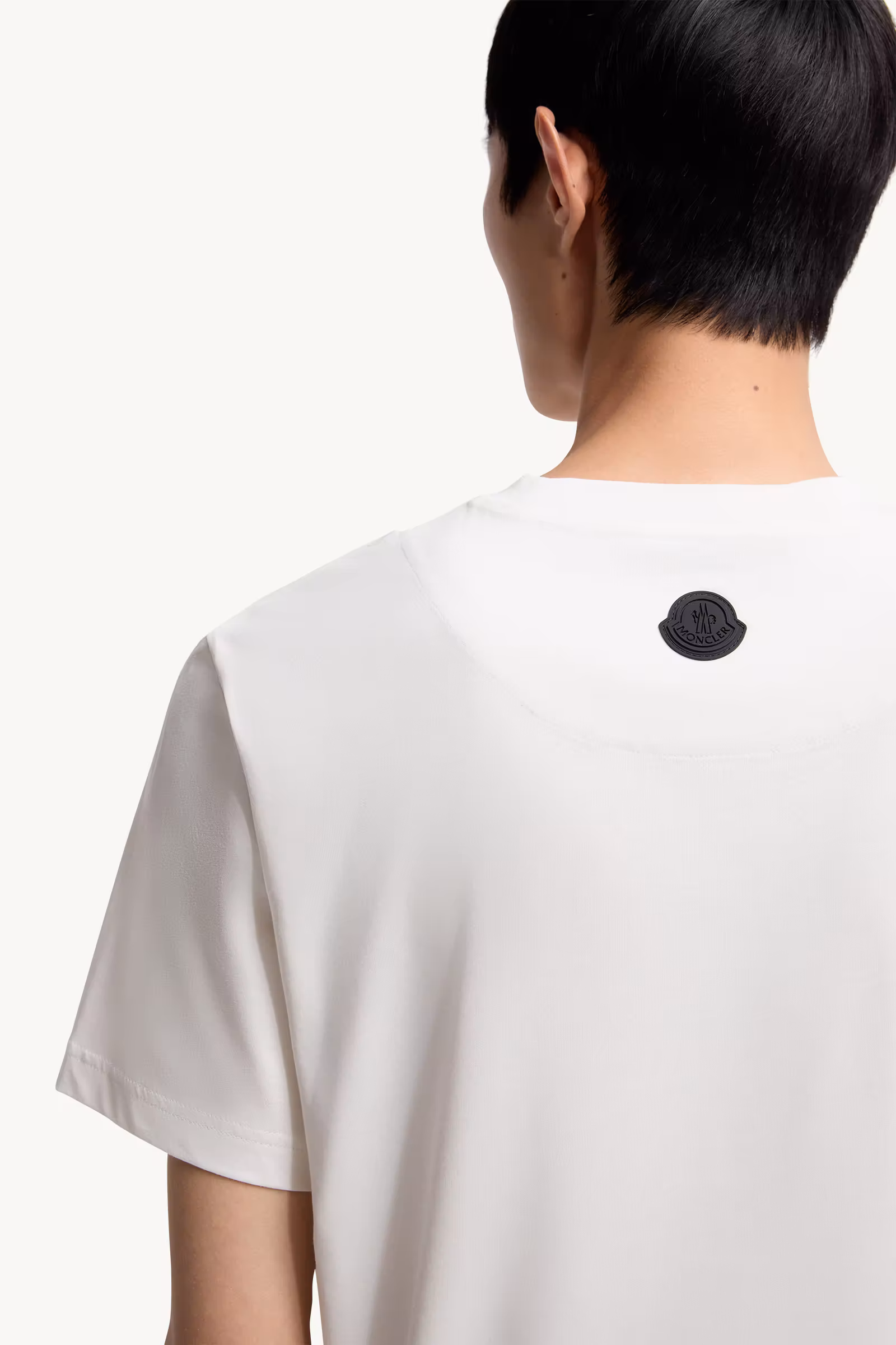 Three-Dimensional Logo Cotton T-Shirt