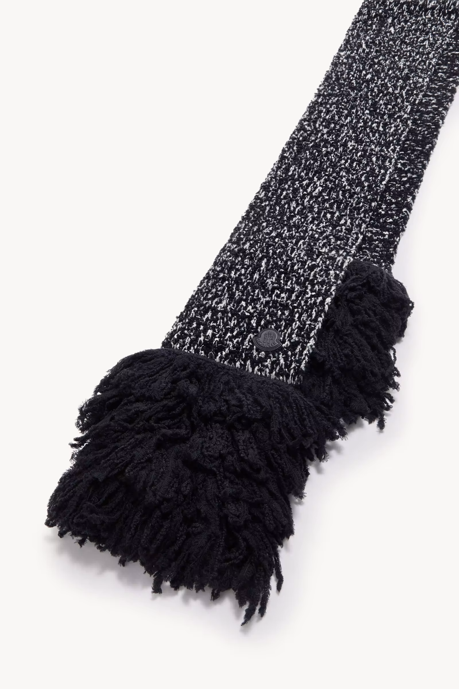 Fringe-Trim Wool Blend Scarf