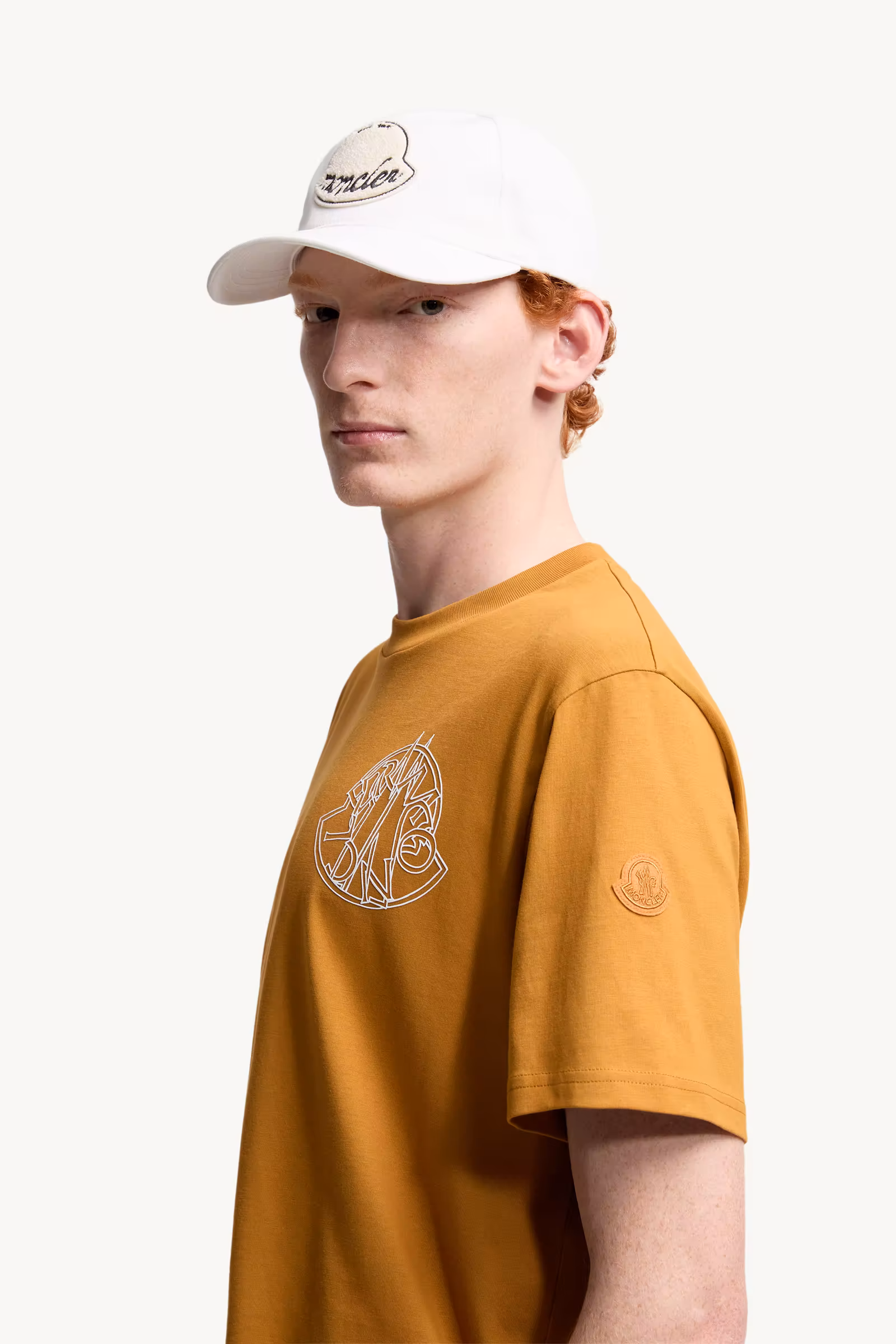 Overlapped Logo Cotton T-Shirt