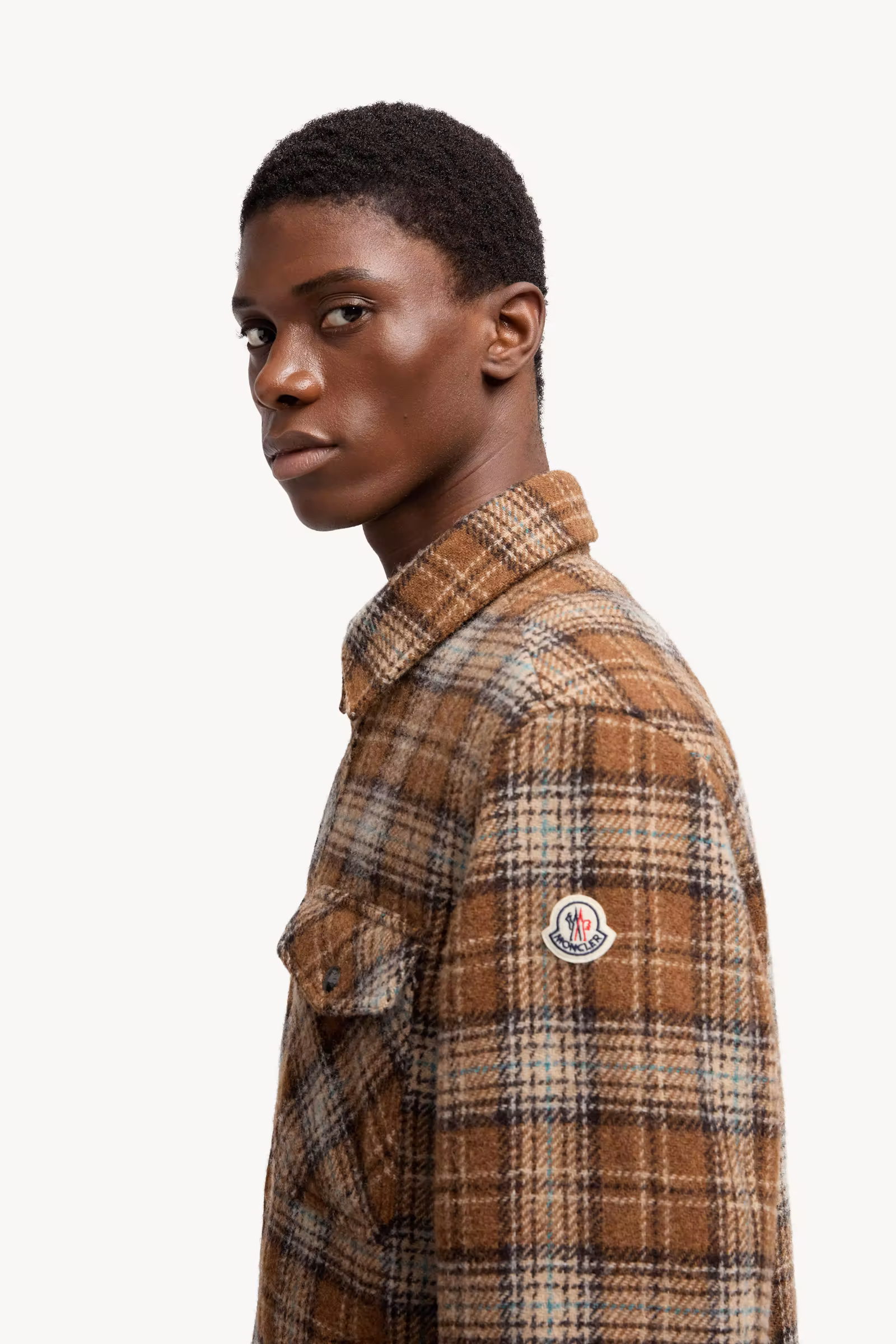 Checked Wool Shirt Jacket