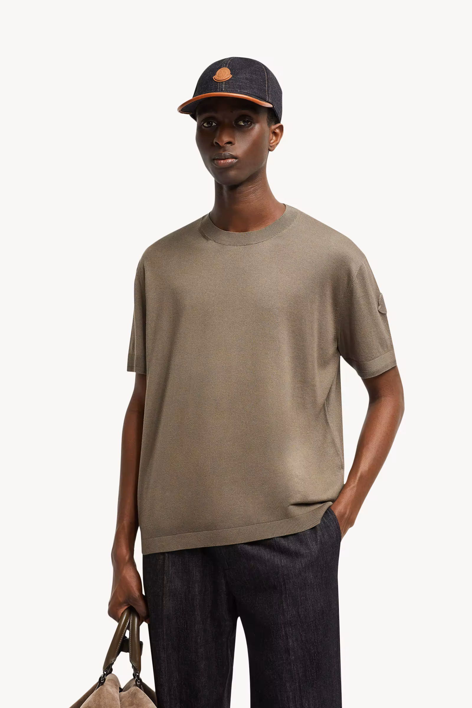 Silk & Cotton Knit T-Shirt