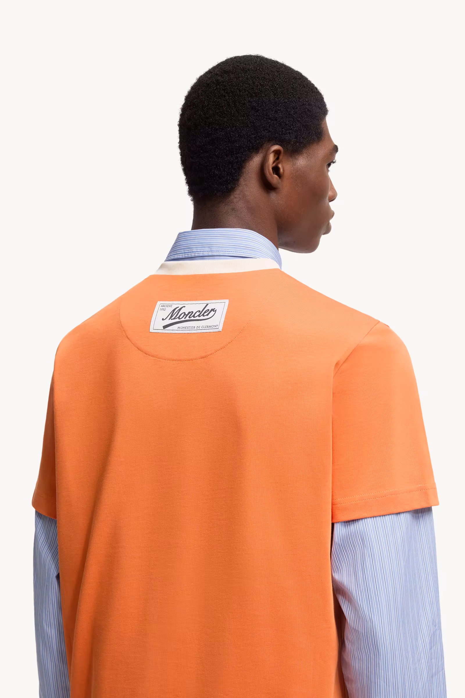 Embroidered Logo Cotton Piquet V-Neck T-Shirt