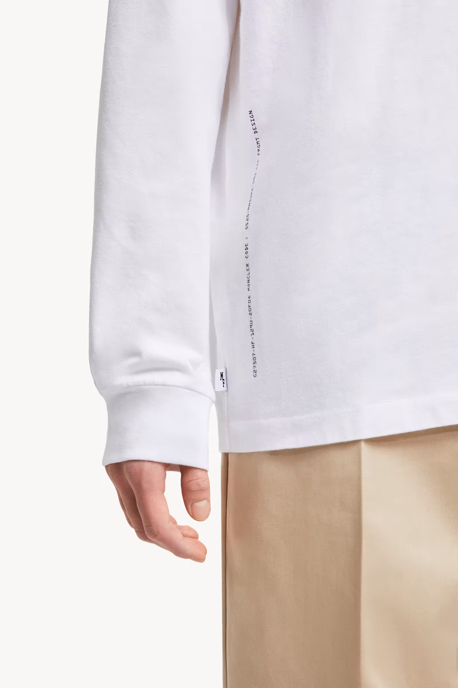 Moncler x FRGMT Cartoon Logo Long Sleeve T-Shirt