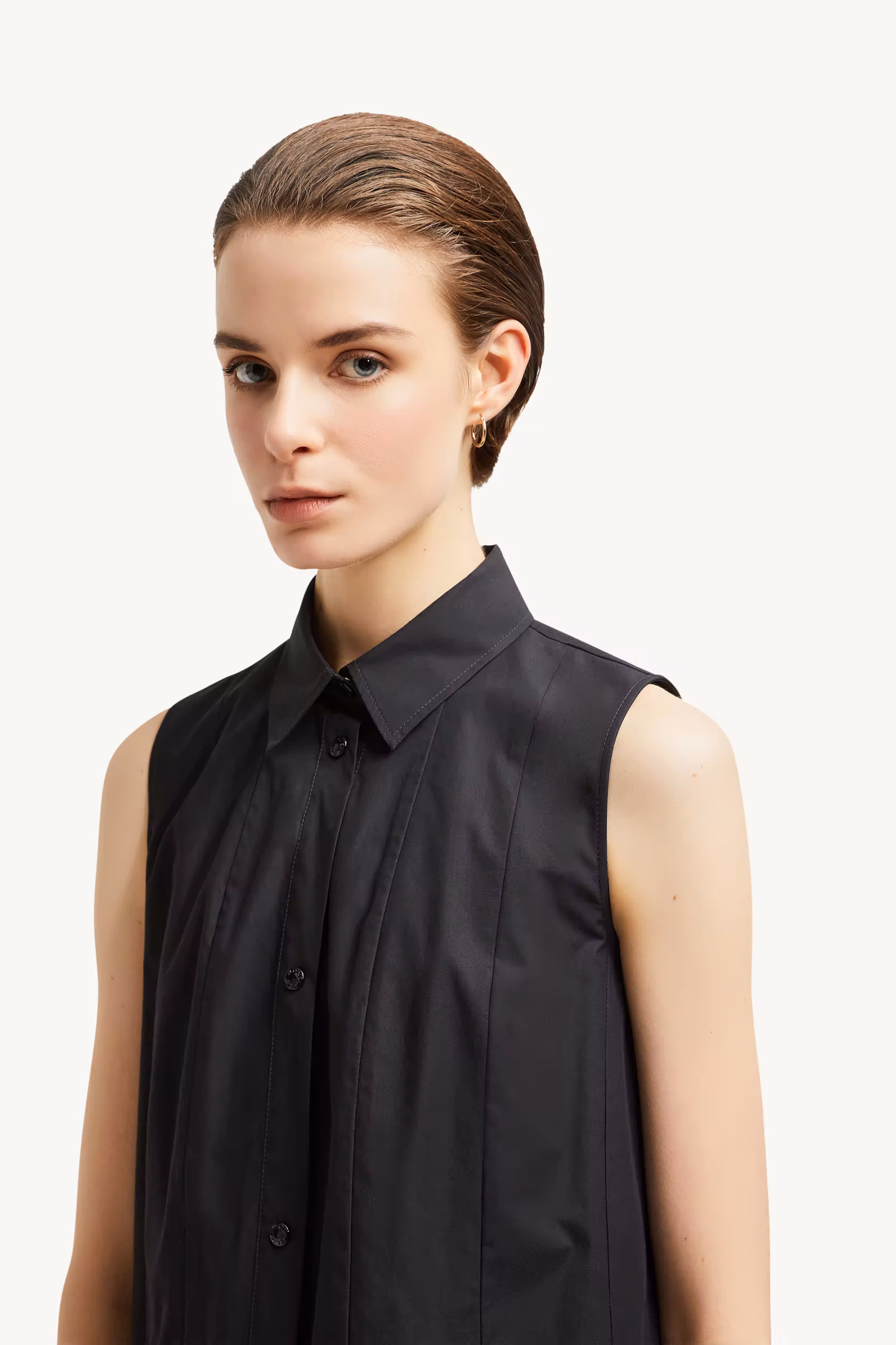 Cotton & Silk Mini Shirt Dress