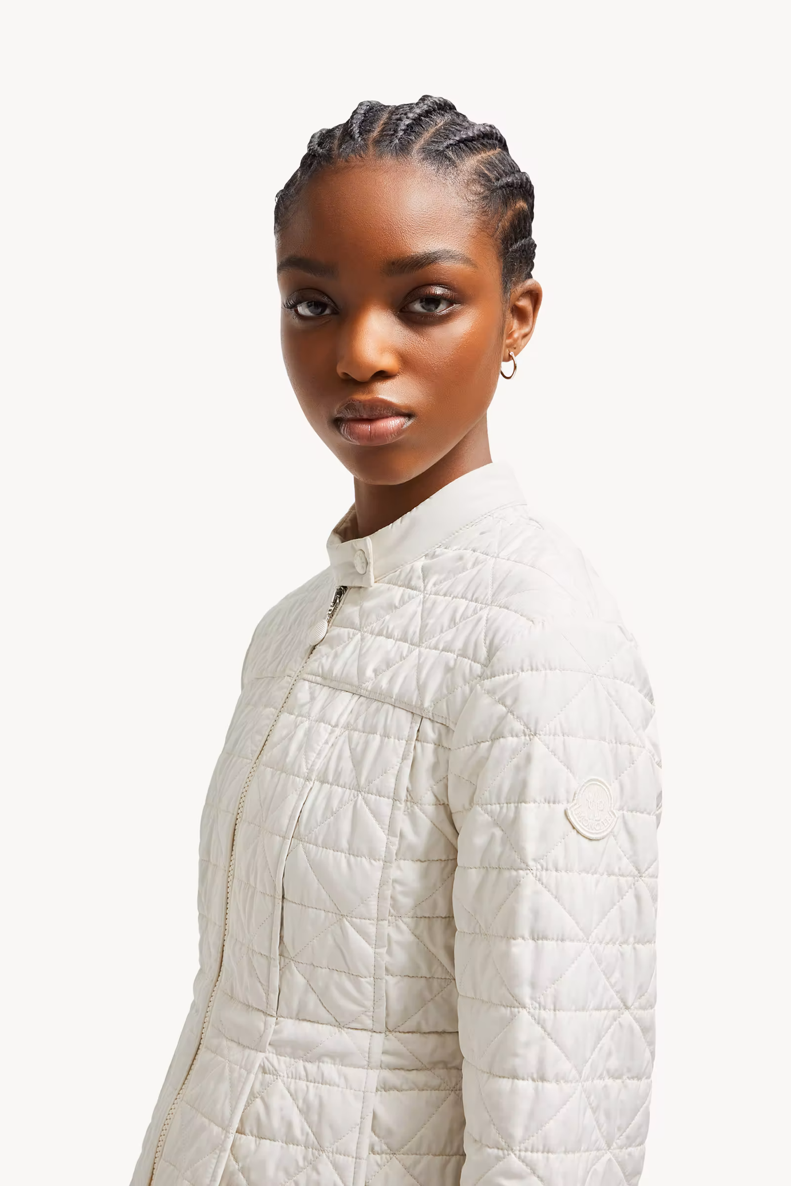 Craon Square-Quilted Short Padded Jacket