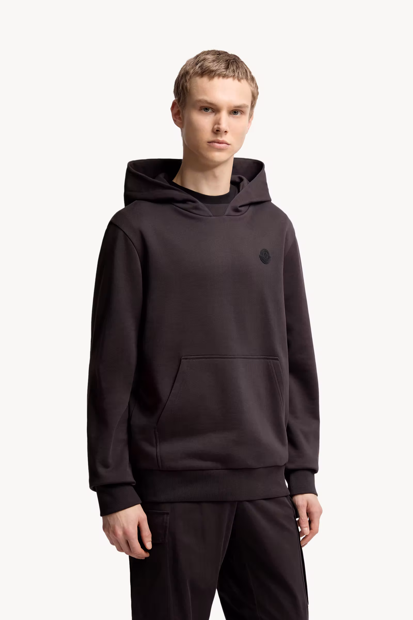 Tonal Back Logo Cotton Hoodie