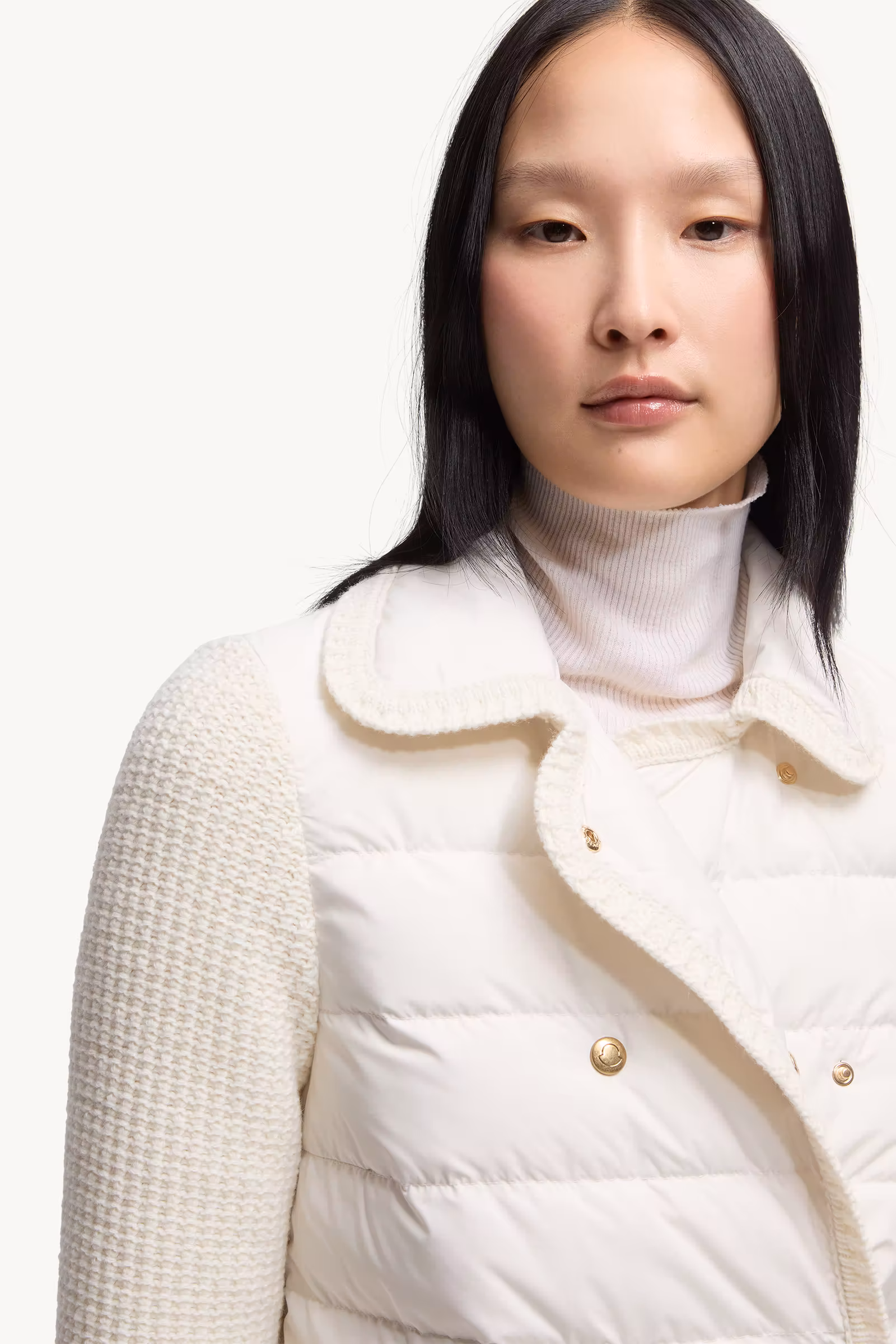 Wool & Cashmere Padded Cardigan